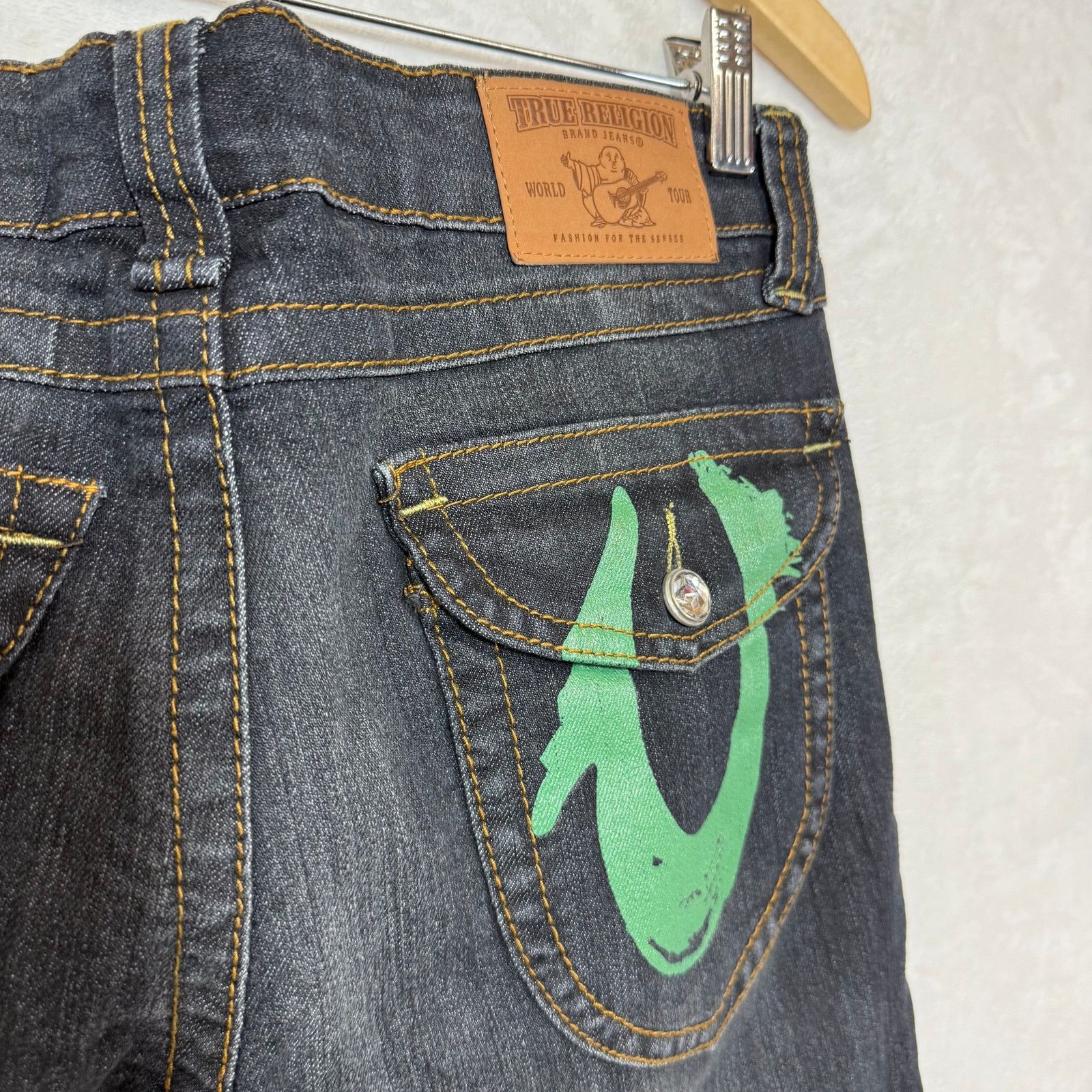 True Religion NWT True Religion 29 Joey Jeans Painted Straight Lowride Size 29" - 5 Thumbnail