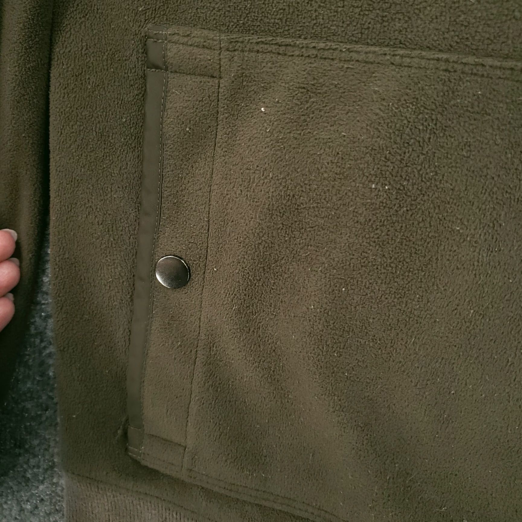 Banana Republic Banana Republic Jacket Mens L Brown Fleece Full Zip Mock Neck Outdoor Size US L / EU 52-54 / 3 - 5 Thumbnail