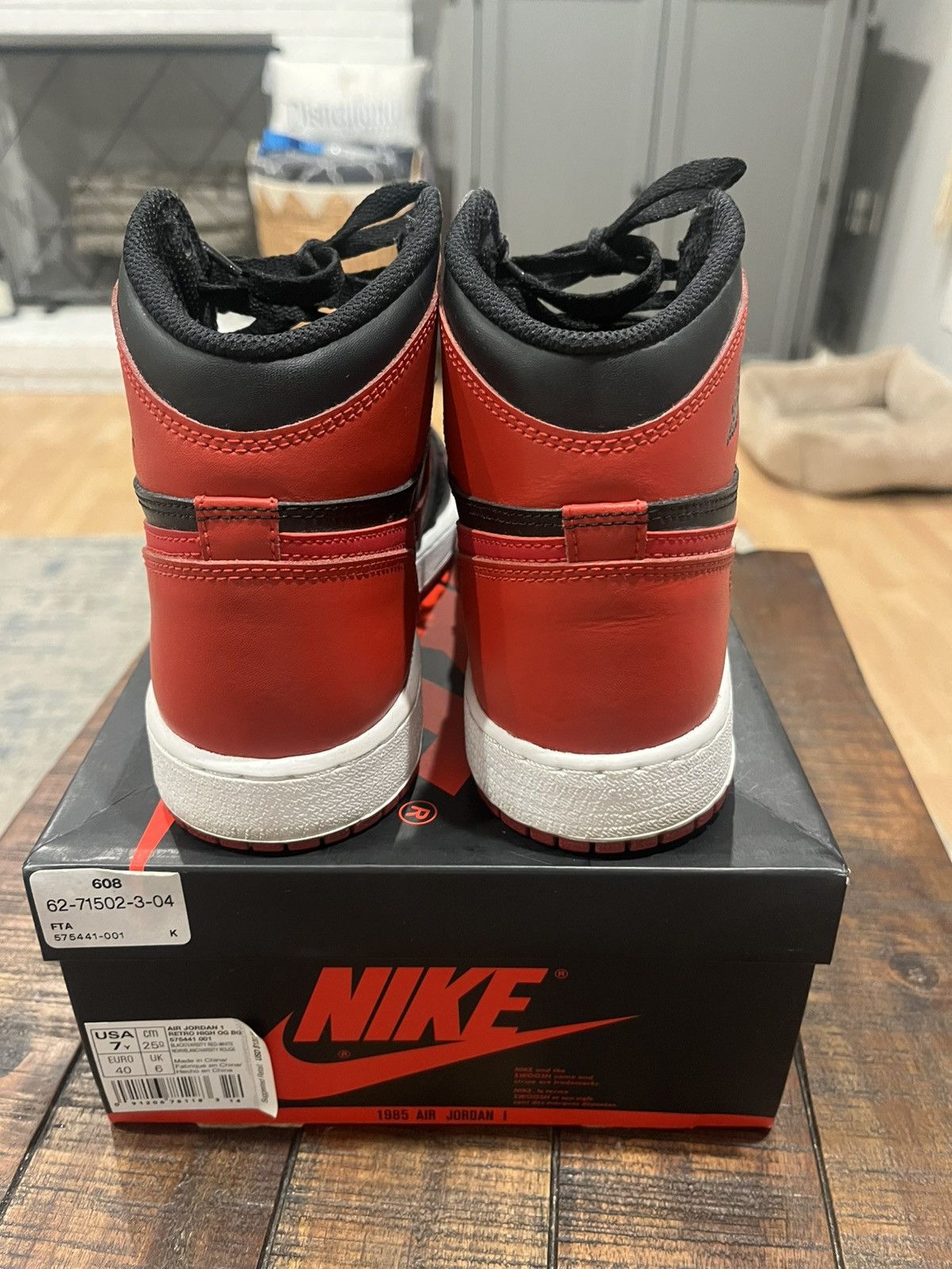 Nike Nike Jordan 1 “Banned” Bred OG 2016 Size US 7 / EU 40 - 6 Thumbnail