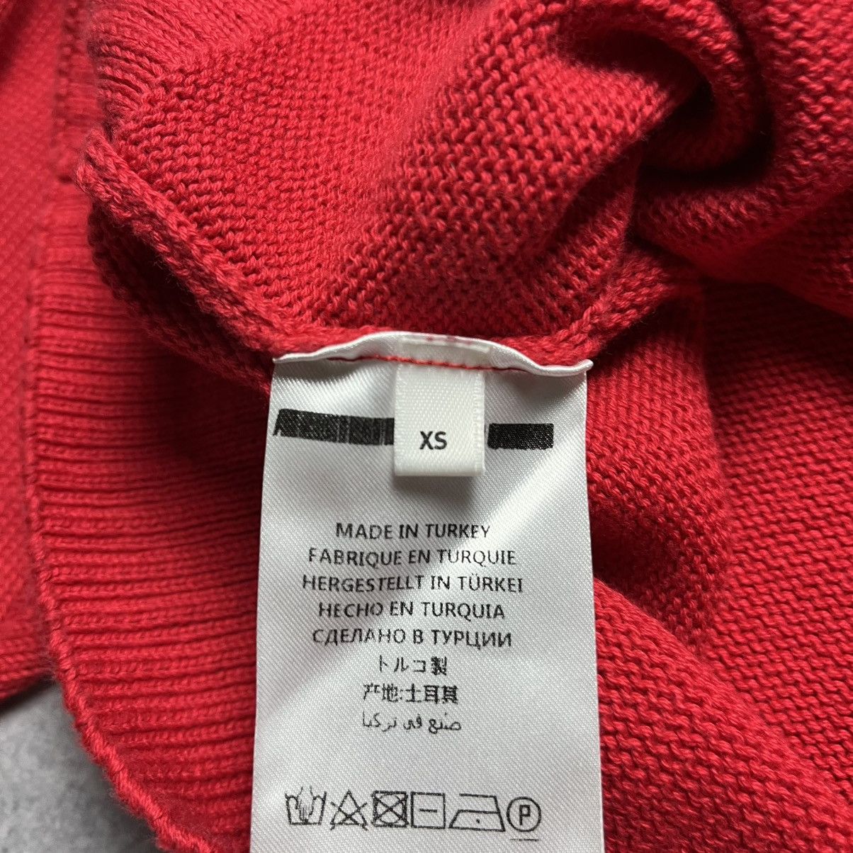 Alexander McQueen Alexander McQueen MCQ Knitted Red Sweater V-Neck Luxury Size XS / US 0-2 / IT 36-38 - 5 Thumbnail