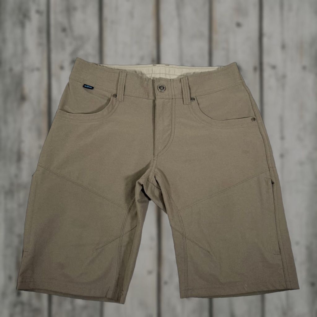 Vintage Kuhl Shorts Mens 30 Tan Cargo Silencr Hiking Trail Zip Pocket Outdoor Stretch Size US 30 / EU 46 - 1 Thumbnail