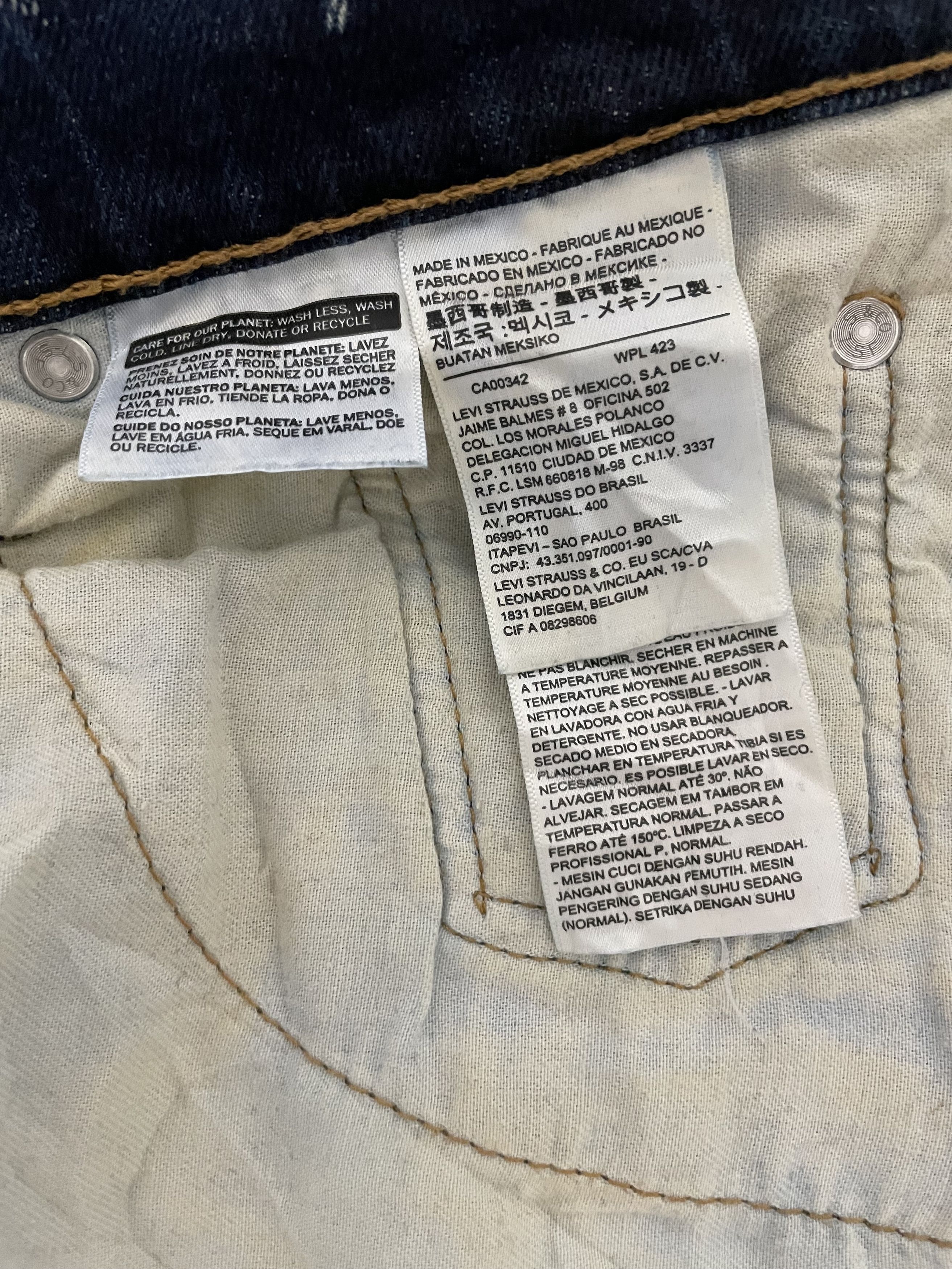 Vintage Vintage Levis Acidwash x Vintage Size US 35 - 7 Thumbnail