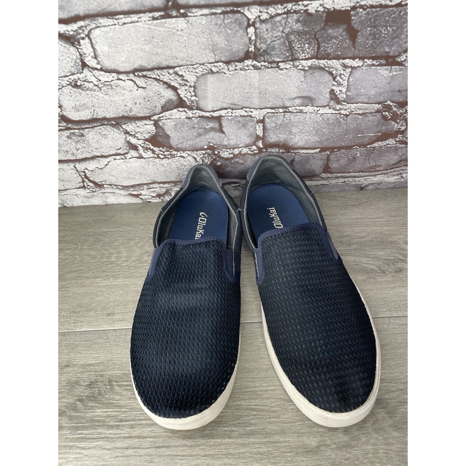 Olukai OluKai Lae' Ahi Navy Blue Mesh Slip On Loafer Shoes Men Sz 1 Size US 10.5 / EU 43-44 - 5 Thumbnail