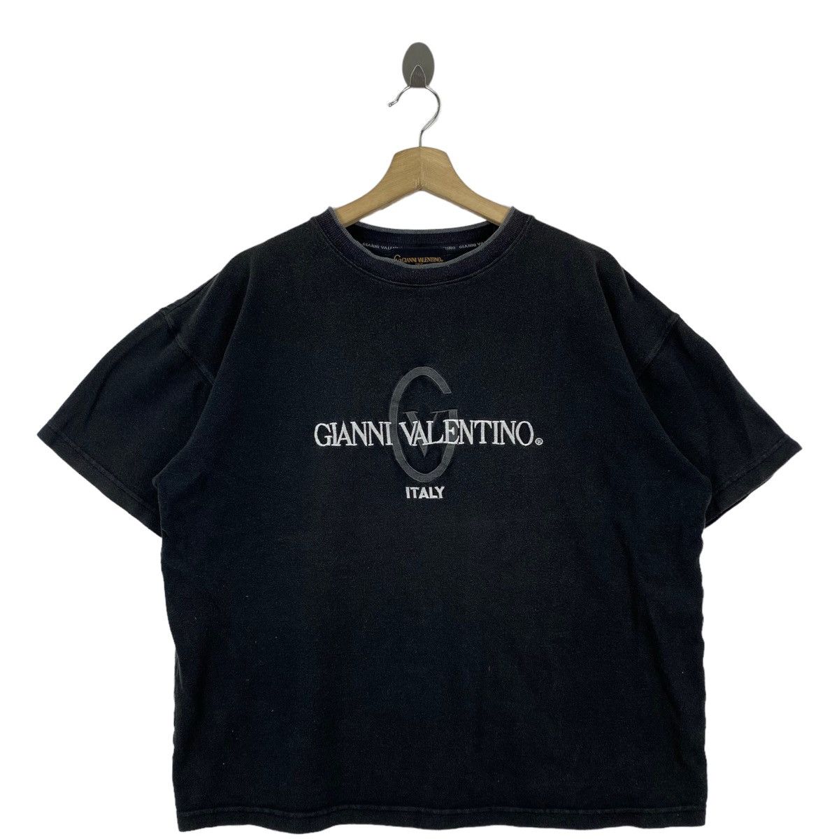 Vintage Vintage GIANNI VALENTINO ITALY Embroidered Logo Oversize Size US L / EU 52-54 / 3 - 1 Thumbnail
