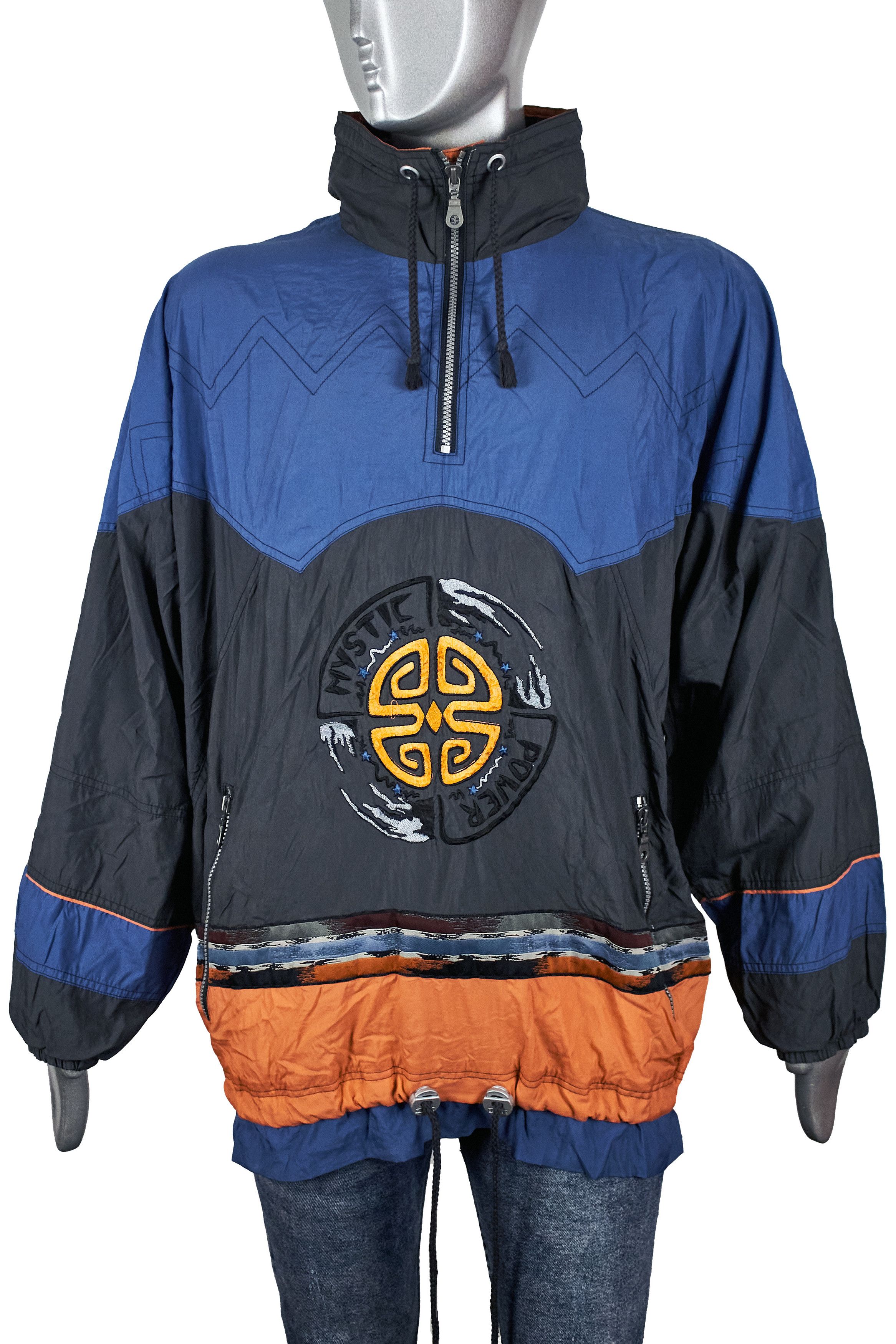 Vintage Vintage 90s men's windbreaker jacket Runners point Size US L / EU 52-54 / 3 - 2 Thumbnail