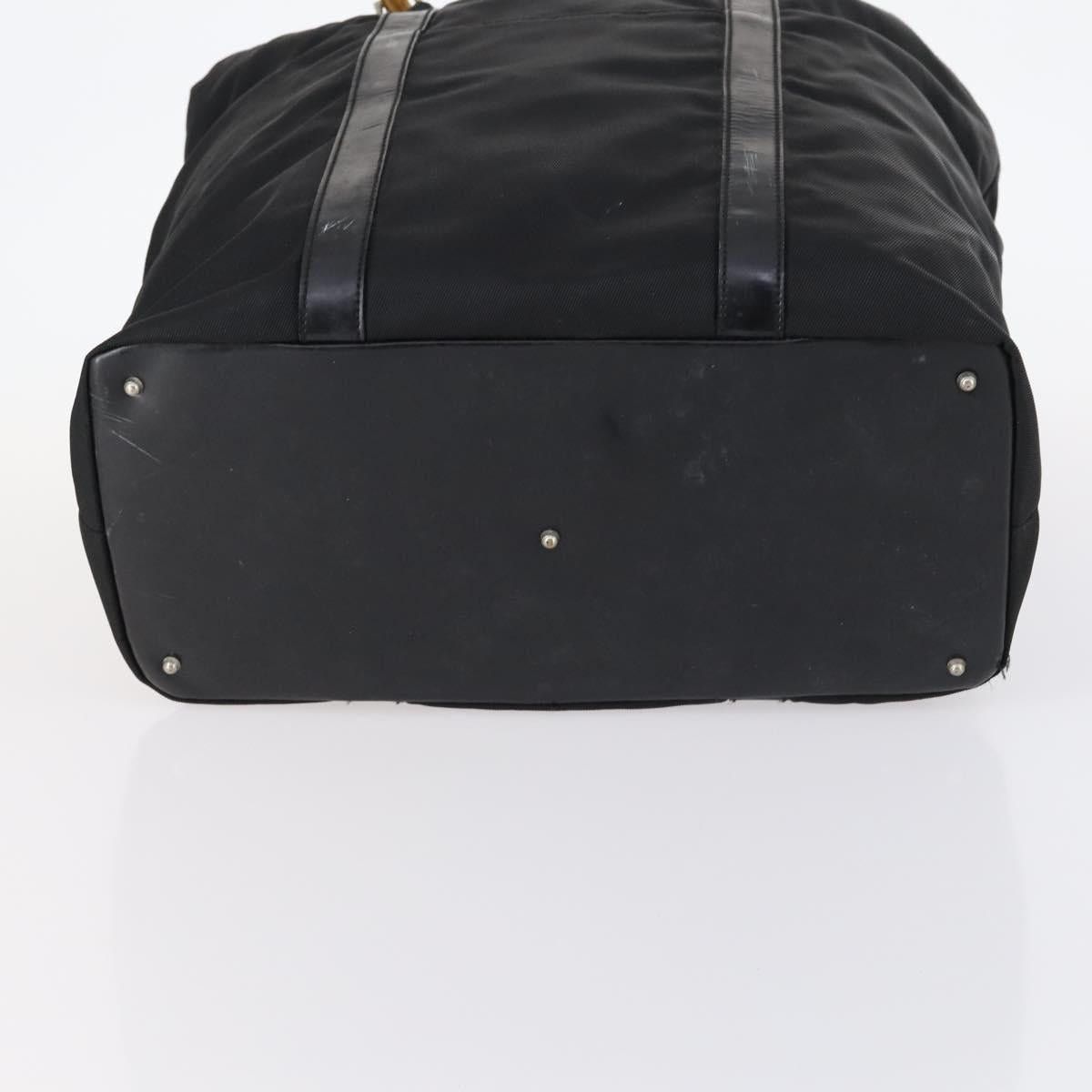 Gucci GUCCI Bamboo Tote Bag Nylon Black Silver 002 2052 0412 5 Size ONE SIZE - 9 Thumbnail