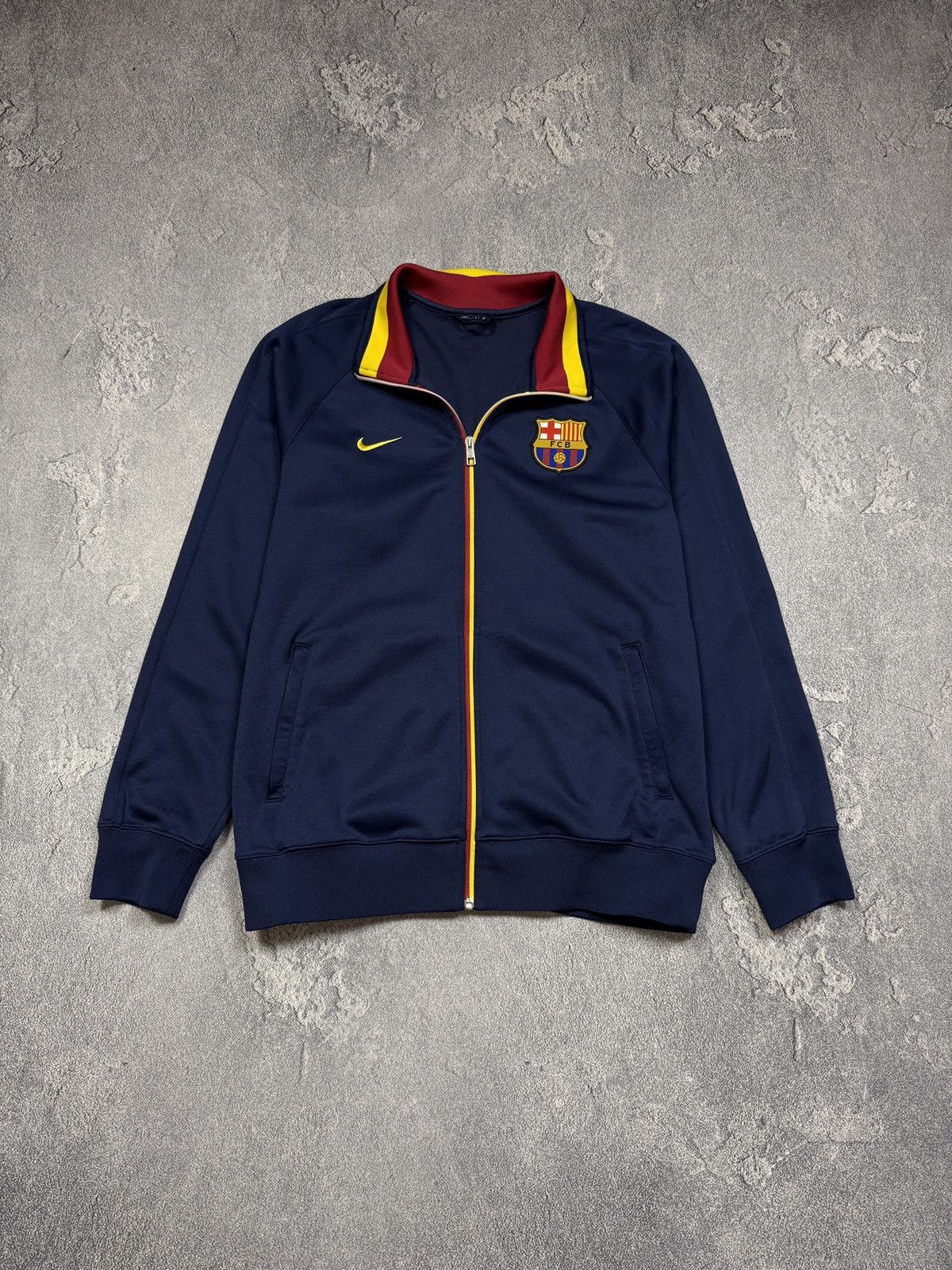 Nike NIKE FCB BARCELONA LOGO Y2K FULL ZIP 90’S Size US XL / EU 56 / 4 - 1 Thumbnail