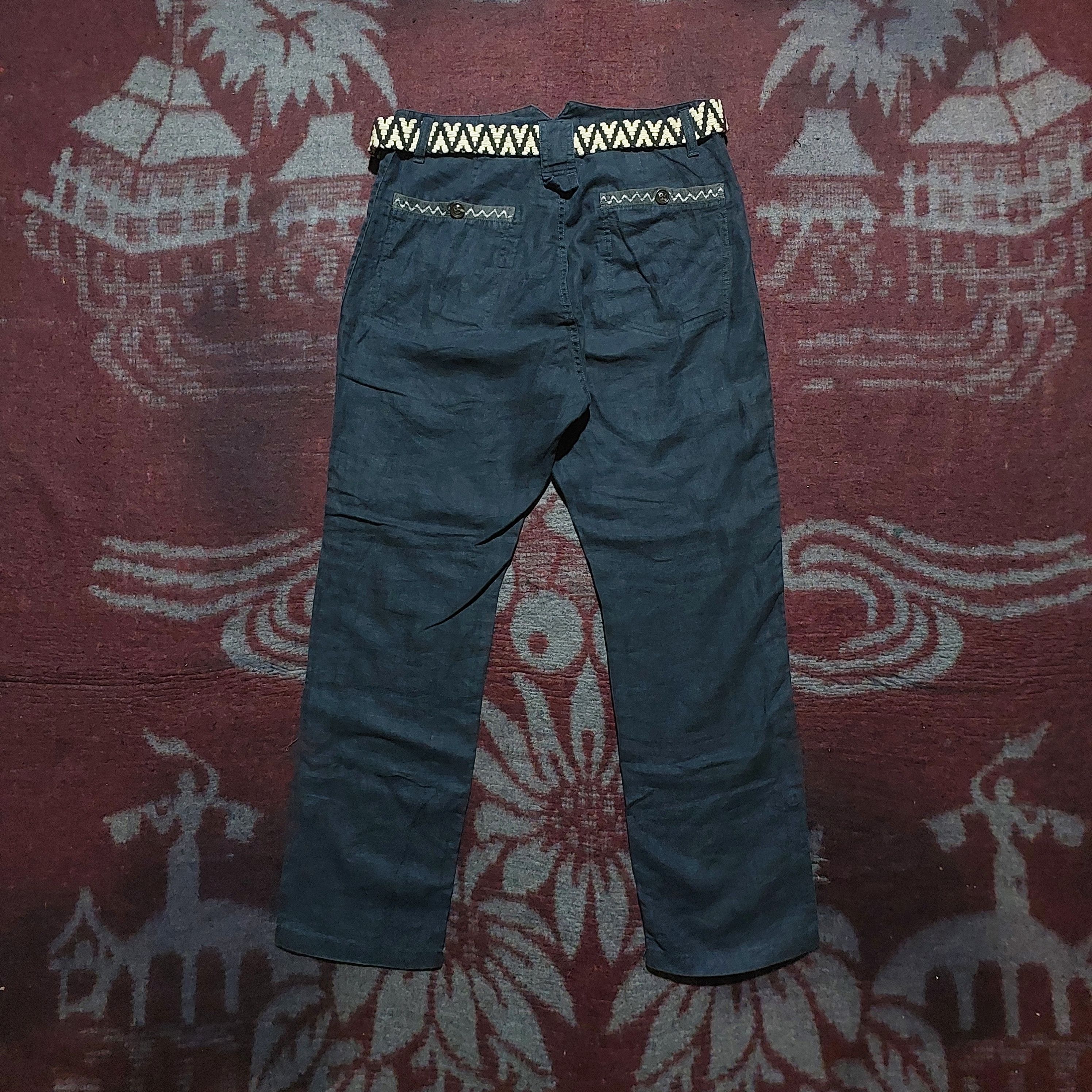 PPFM PPFM Japan navy blue linen long pants Size US 32 / EU 48 - 2 Thumbnail