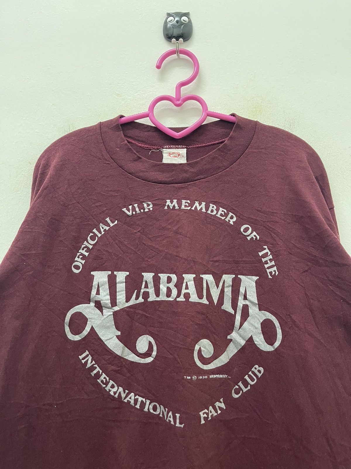 Band Tees Rare 80s Vintage ALABAMA VIP International Fan Club Limited Size US L / EU 52-54 / 3 - 4 Thumbnail