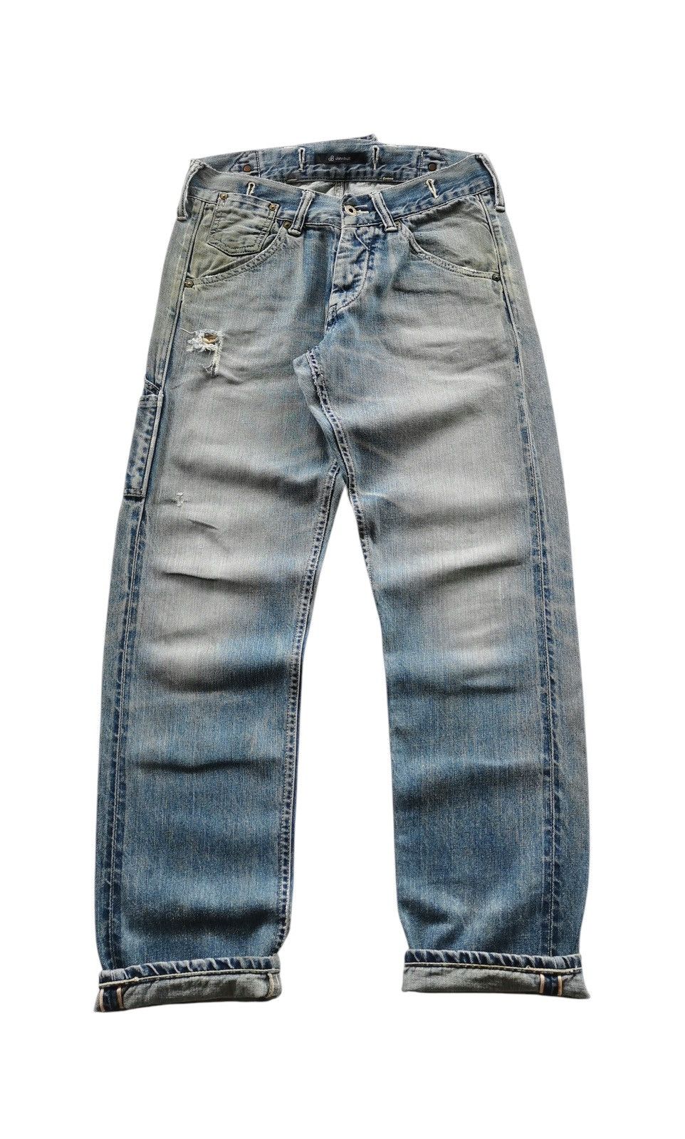 Johnbull Johnbull Suspenders Denim Selvedge Pants Work Button Size 30" / US 8 / IT 44 - 2 Thumbnail