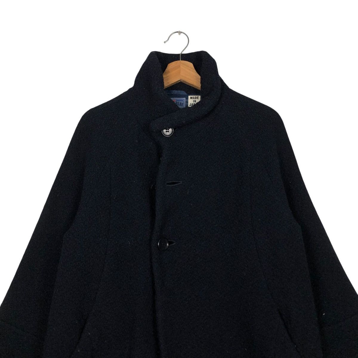 Blue Blue Japan 🔥VINTAGE WOOL JACKET TURTLE COLLAR BLUE BLUE JAPAN ARIGATO Size US M / EU 48-50 / 2 - 5 Thumbnail