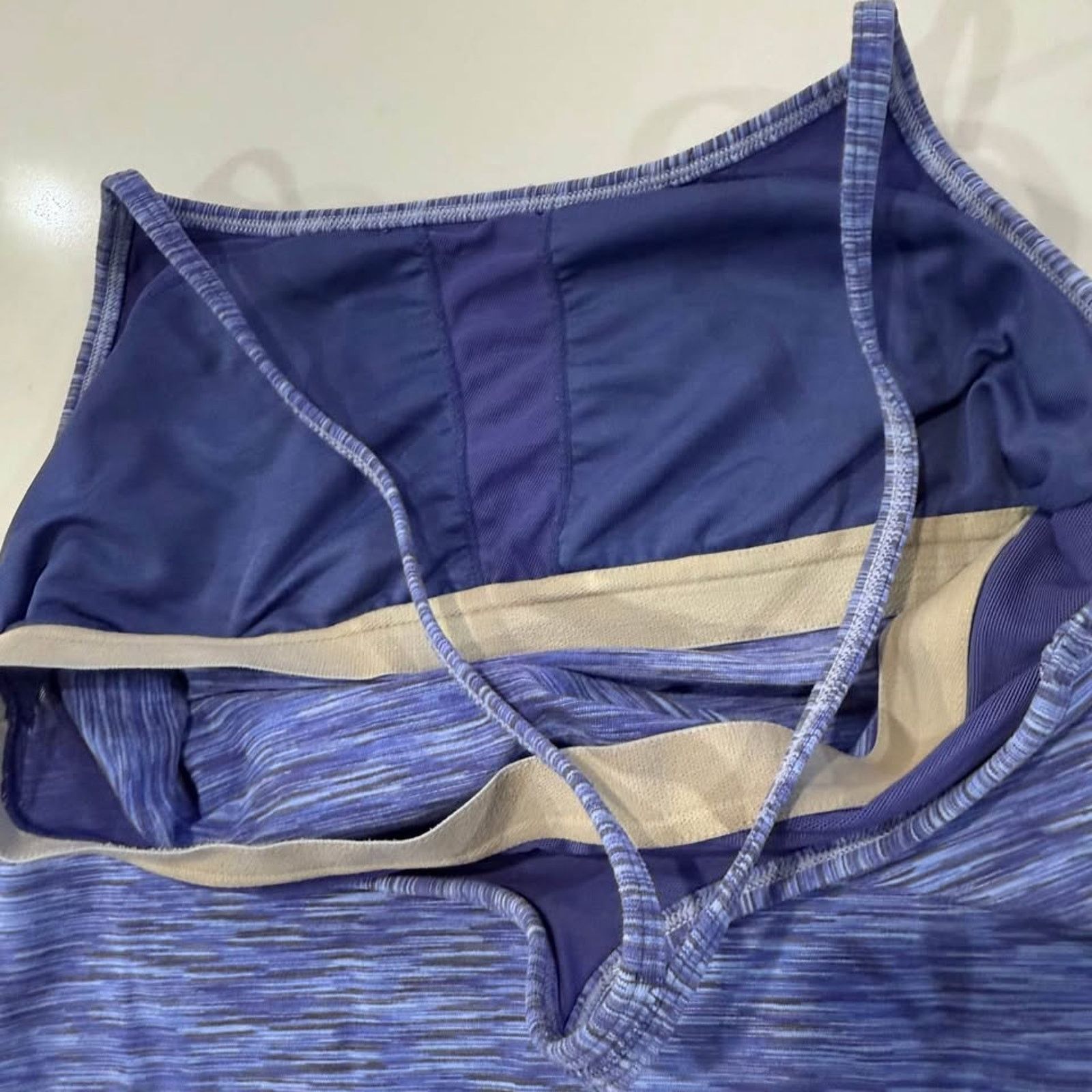 Lululemon Lululemon Power Y TankTop Womens 6 Royalty SpaceDye ShelfBra Size M / US 6-8 / IT 42-44 - 6 Thumbnail