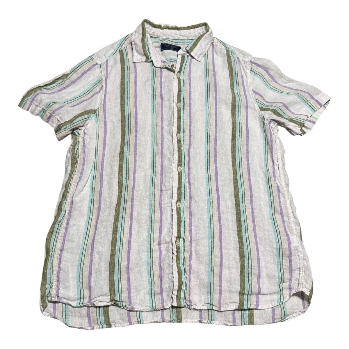 Vineyard Vines Vineyard Vines Linen Striped Casual Button Up Shirt Men's L Size US L / EU 52-54 / 3 - 1 Thumbnail