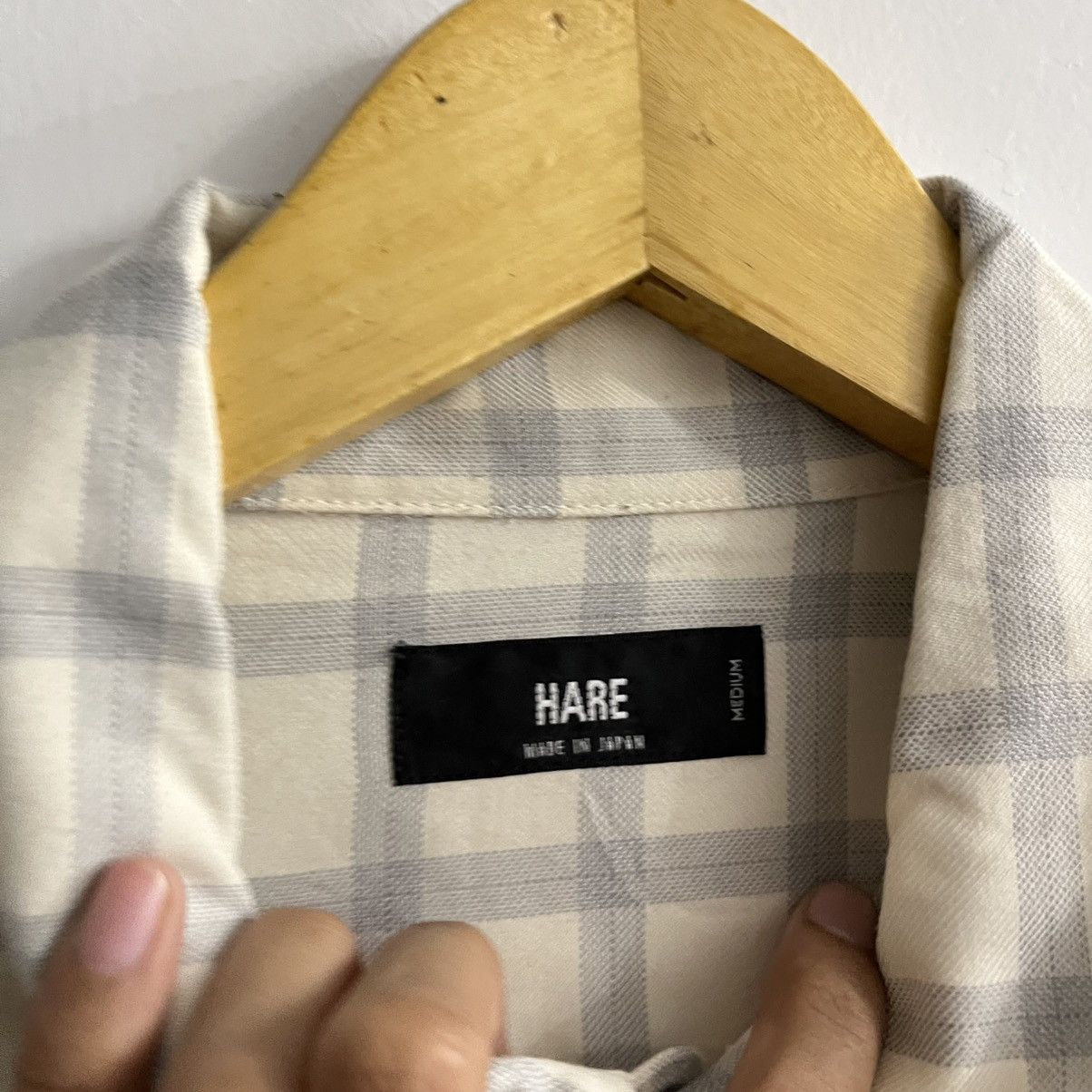 Japanese Brand Hare - Plaid Oversized Longsleeve Shirt Size US M / EU 48-50 / 2 - 4 Thumbnail
