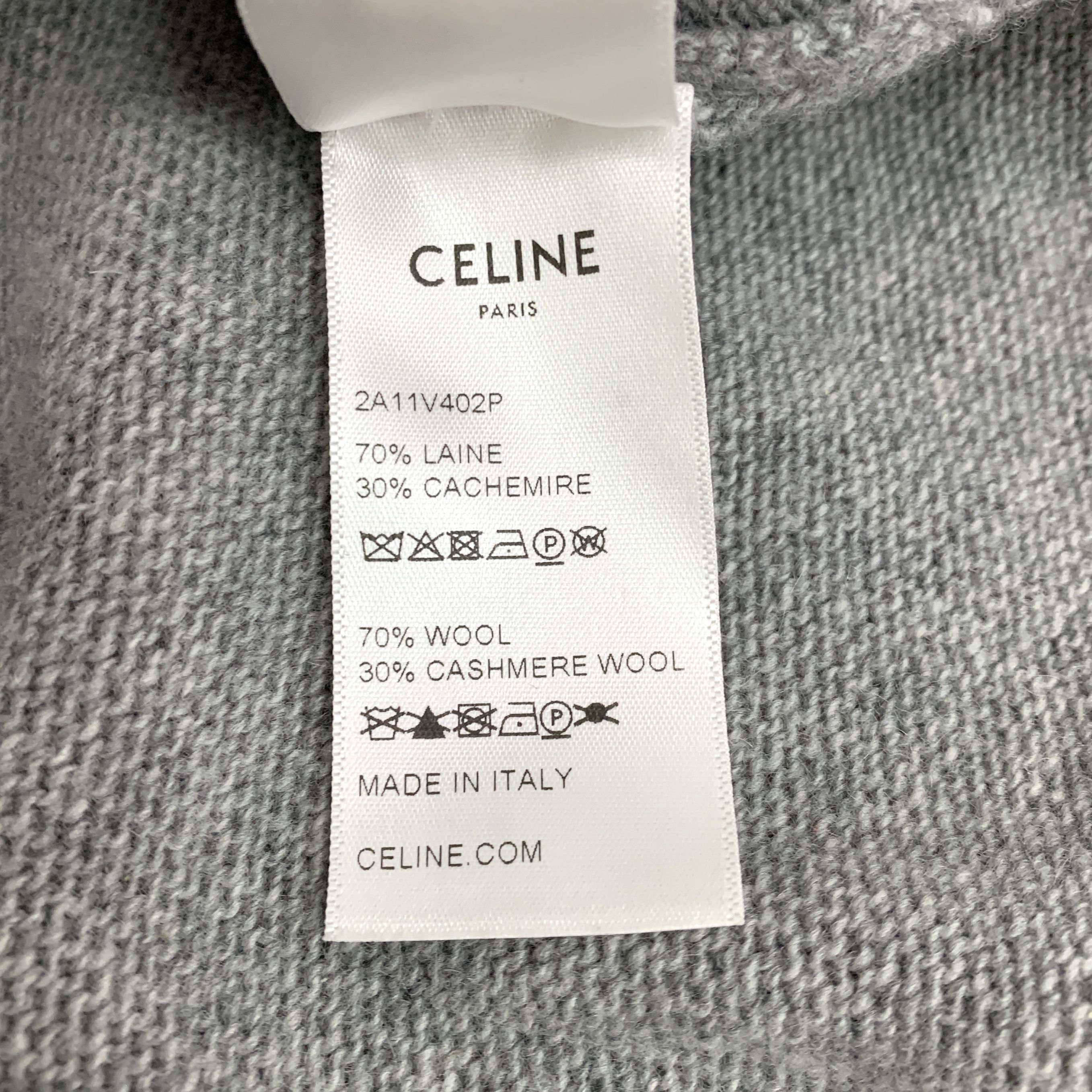Celine Celine grey sleeve sweatshirt Size XS / US 0-2 / IT 36-38 - 5 Thumbnail