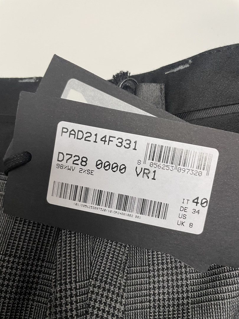 Fabiana Filippi FABIANA FILIPPI Womens Check Wide-Leg Pants Size 27" / US 4 / IT 40 - 10 Thumbnail