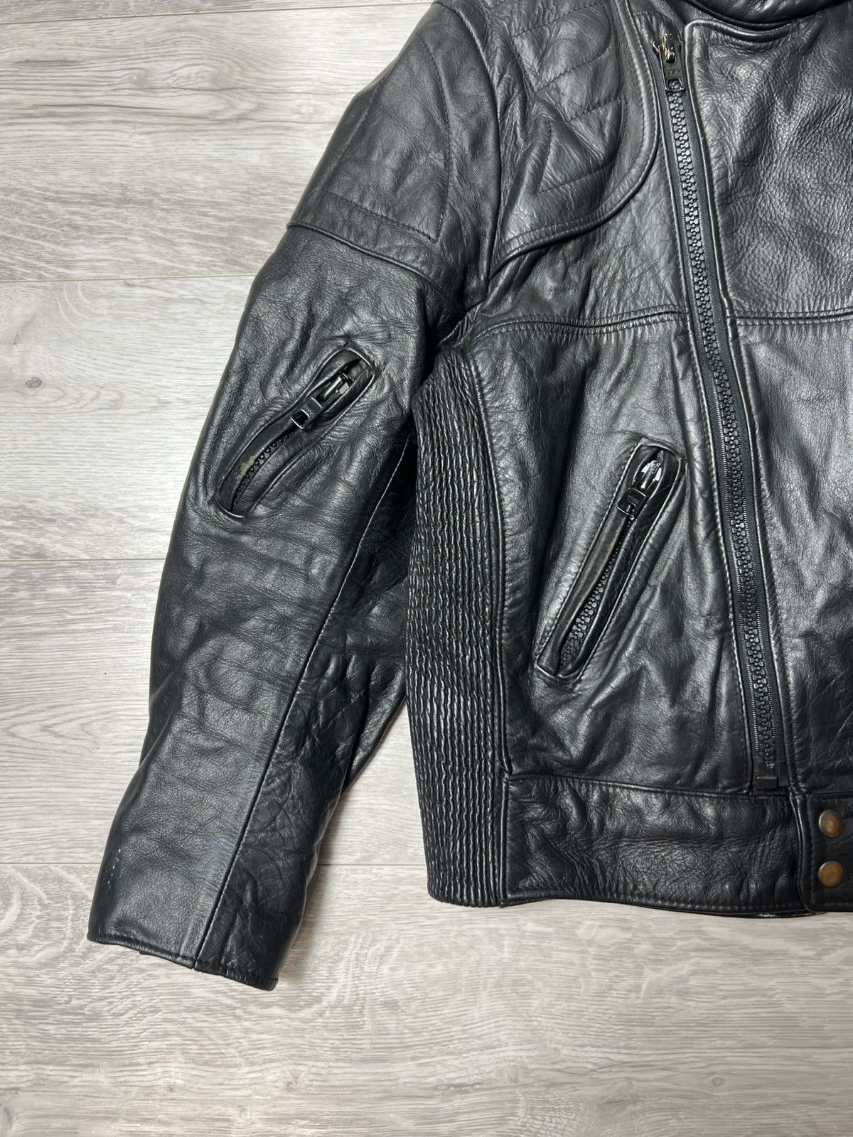 Genuine Leather Vintage Heavyweight Biker Motorcycle Leather Jacket Racing Size US M / EU 48-50 / 2 - 3 Thumbnail