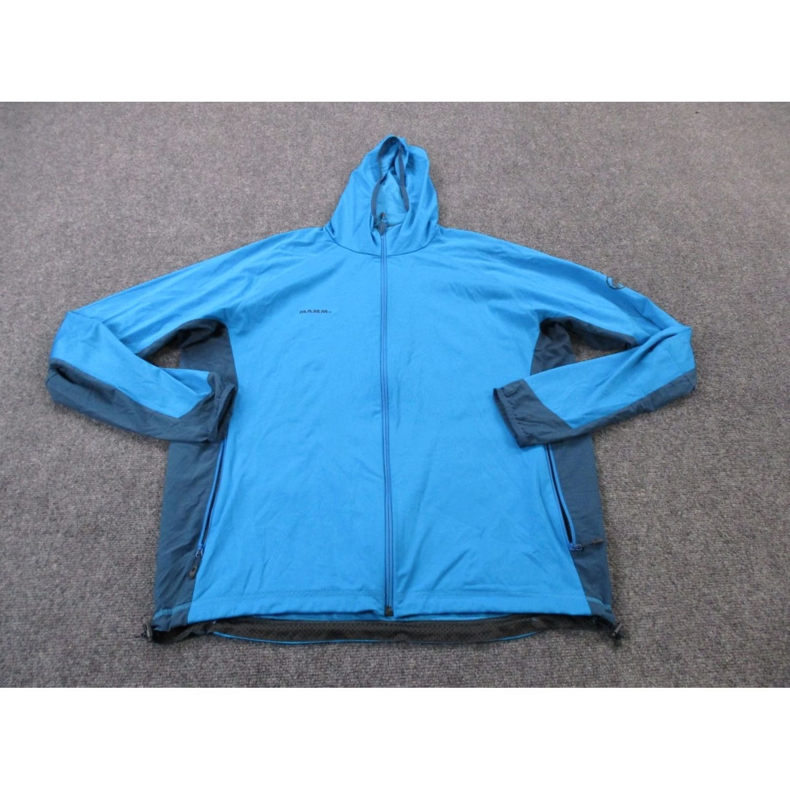 Mammut Mammut Jacket Mens 2XL Blue Outdoors Lightweight Travel Performance Hiking Windbreaker Hooded Zip Pockets Regular Size US XXL / EU 58 / 5 - 2 Thumbnail