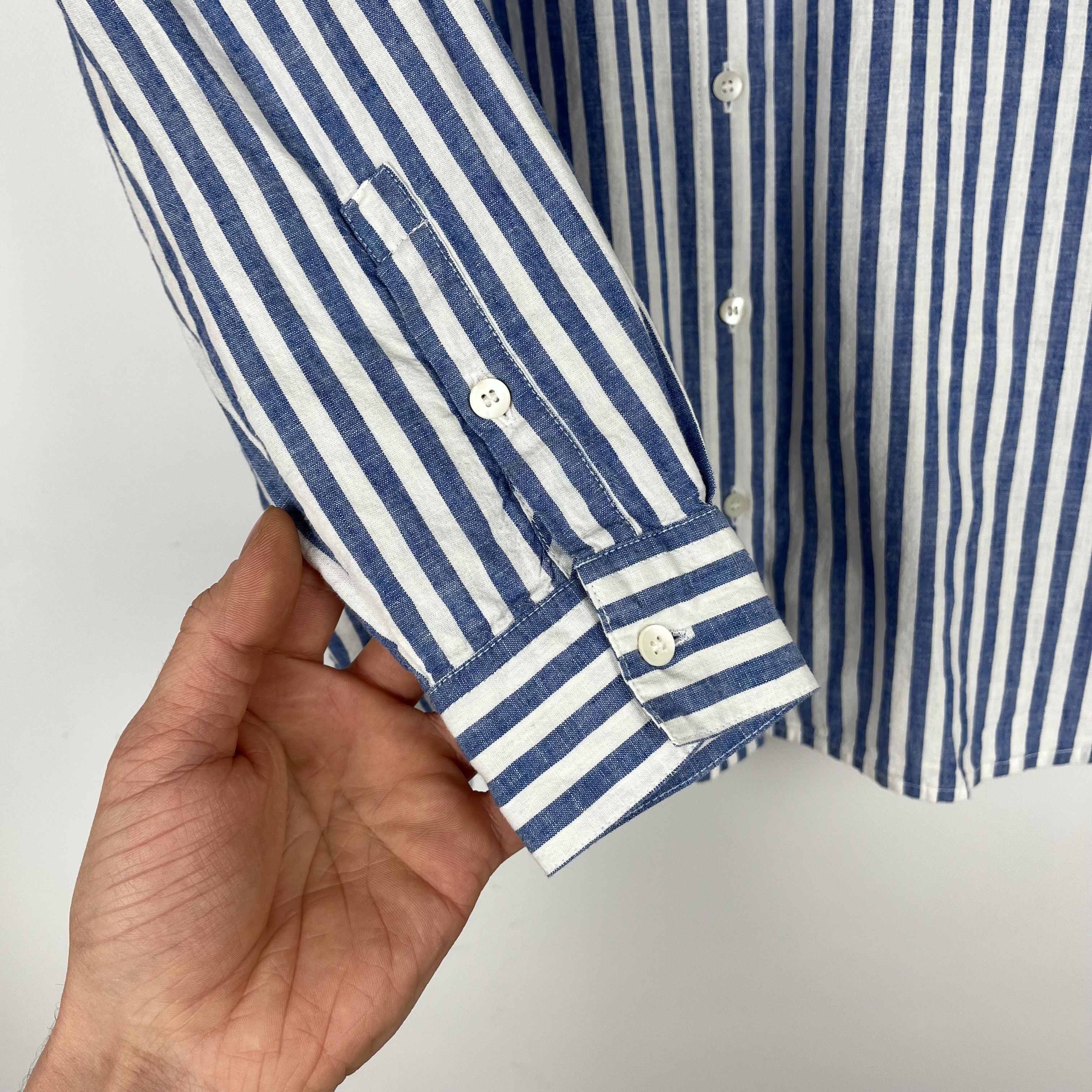 Sezane Ladies Sezane Button Up Stripped Blue Max Shirt Size XXS / US 00 / IT 34 - 9 Thumbnail