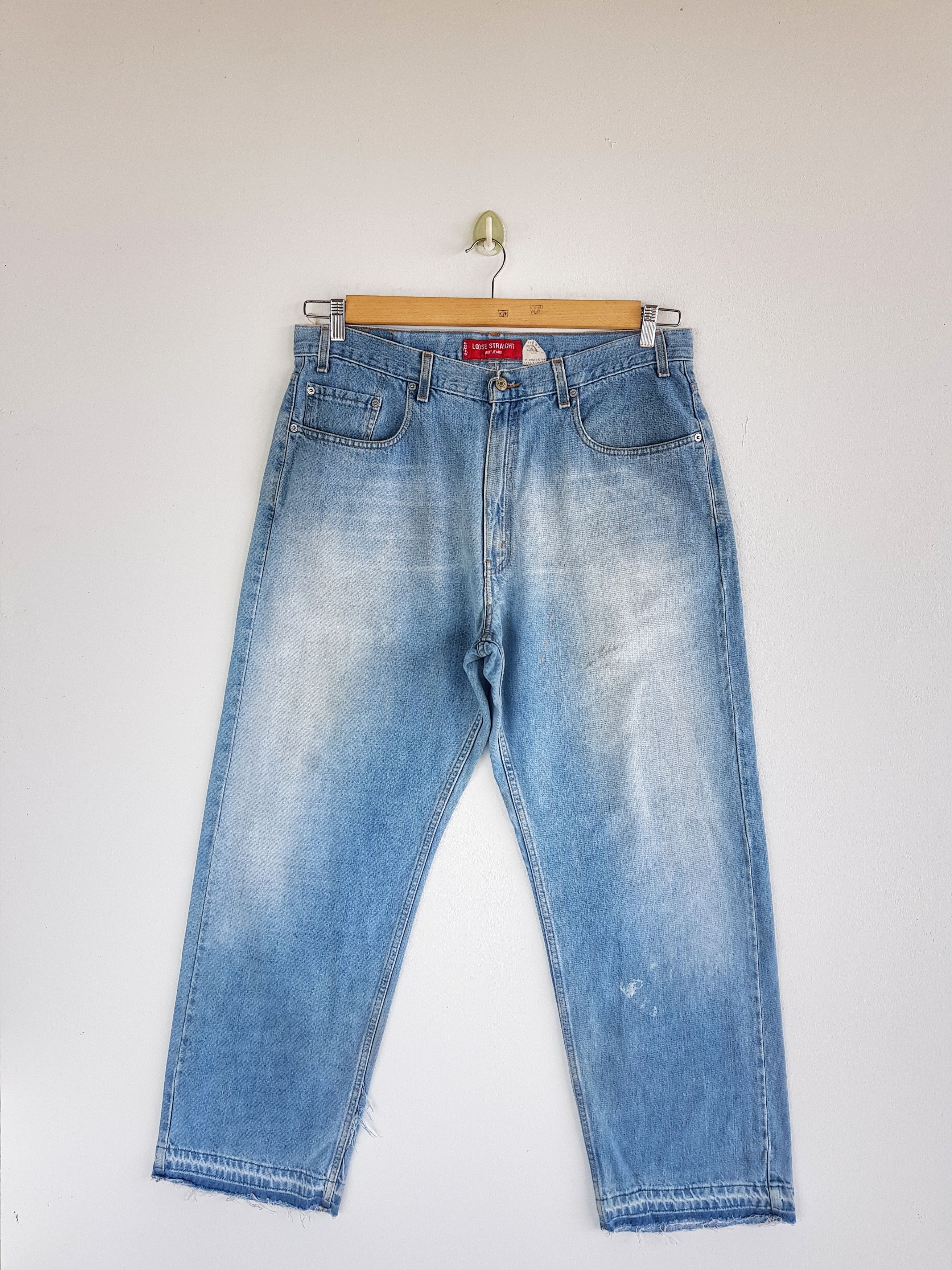 Levi's Levis Released Hem Baggy Jeans Levi's Light Wash Denim Size US 36 / EU 52 - 1 Thumbnail