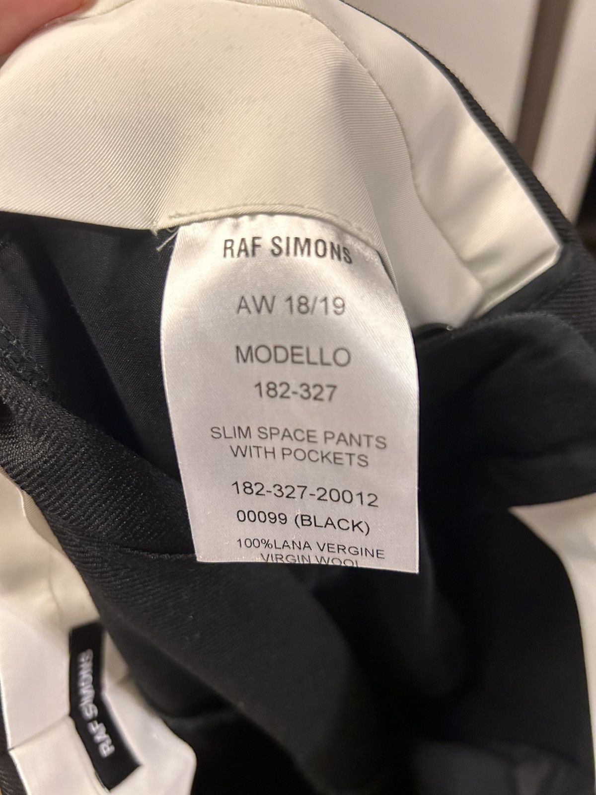 Raf Simons Raf Simons AW18/19 Slim Space Pants With Pockets Size US 30 / EU 46 - 3 Thumbnail
