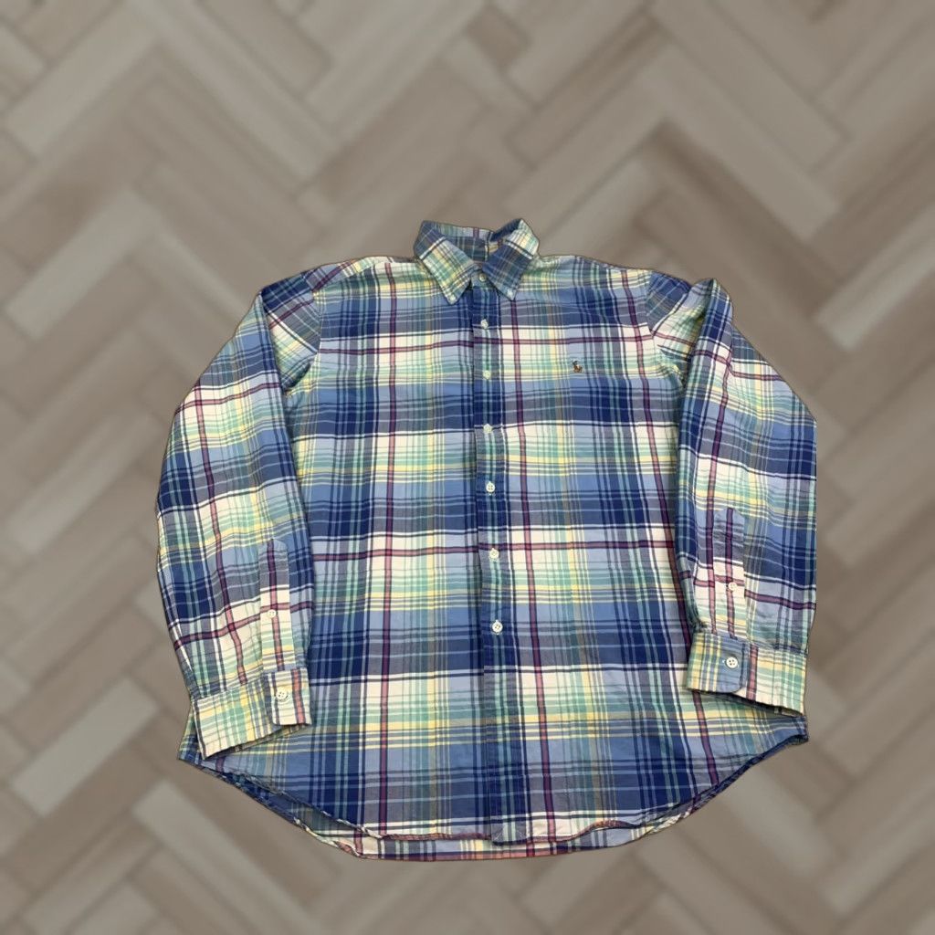 Polo Ralph Lauren Polo Ralph Lauren Button-Up Shirt Men L Long Sleeve Plaid Multicolor Cotton Classic Size US L / EU 52-54 / 3 - 1 Thumbnail