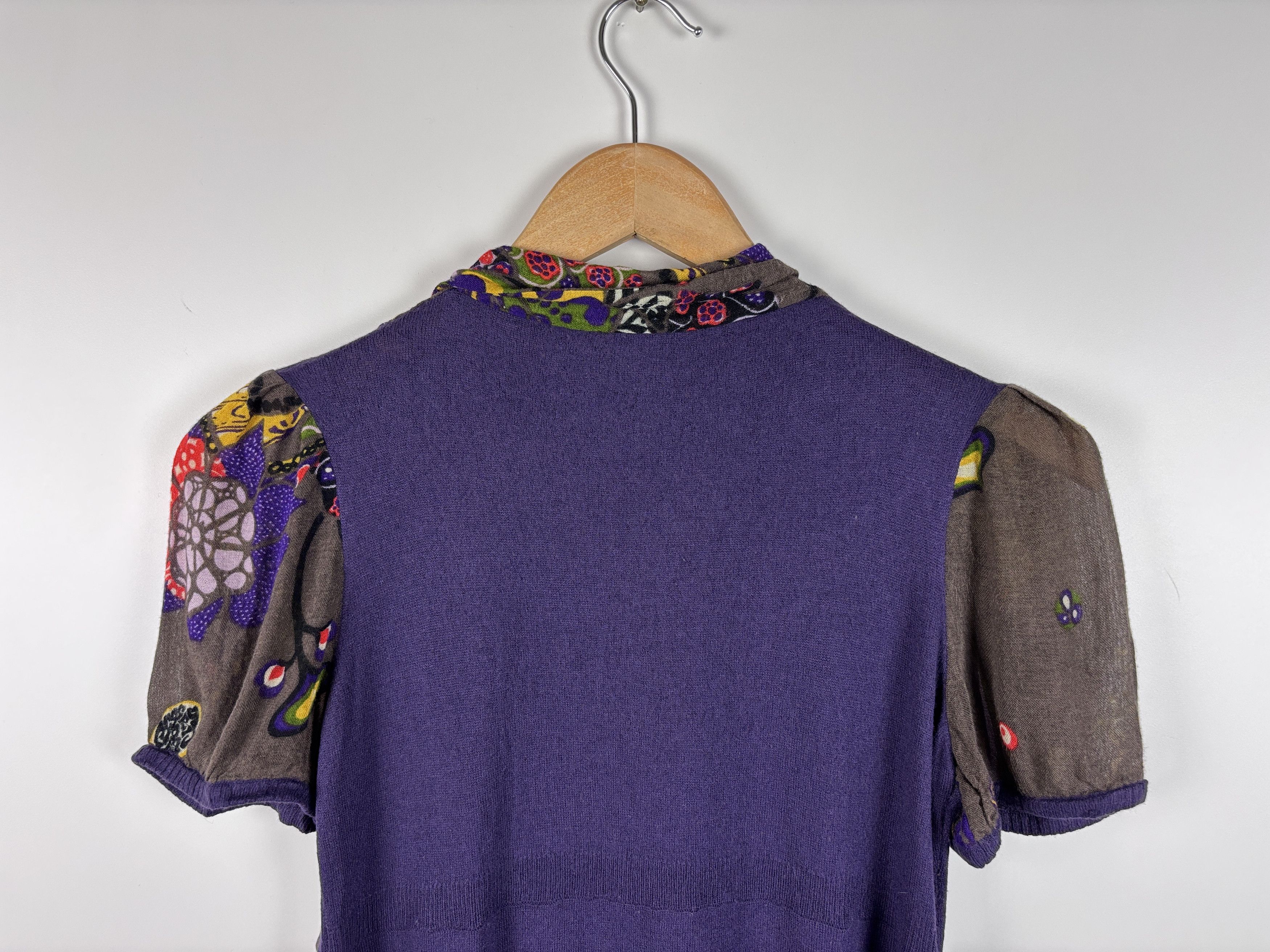 Miss Sixty × Vintage Womens Miss Sixty Wool Viscose Dress Purple Size M Size M / US 6-8 / IT 42-44 - 8 Thumbnail