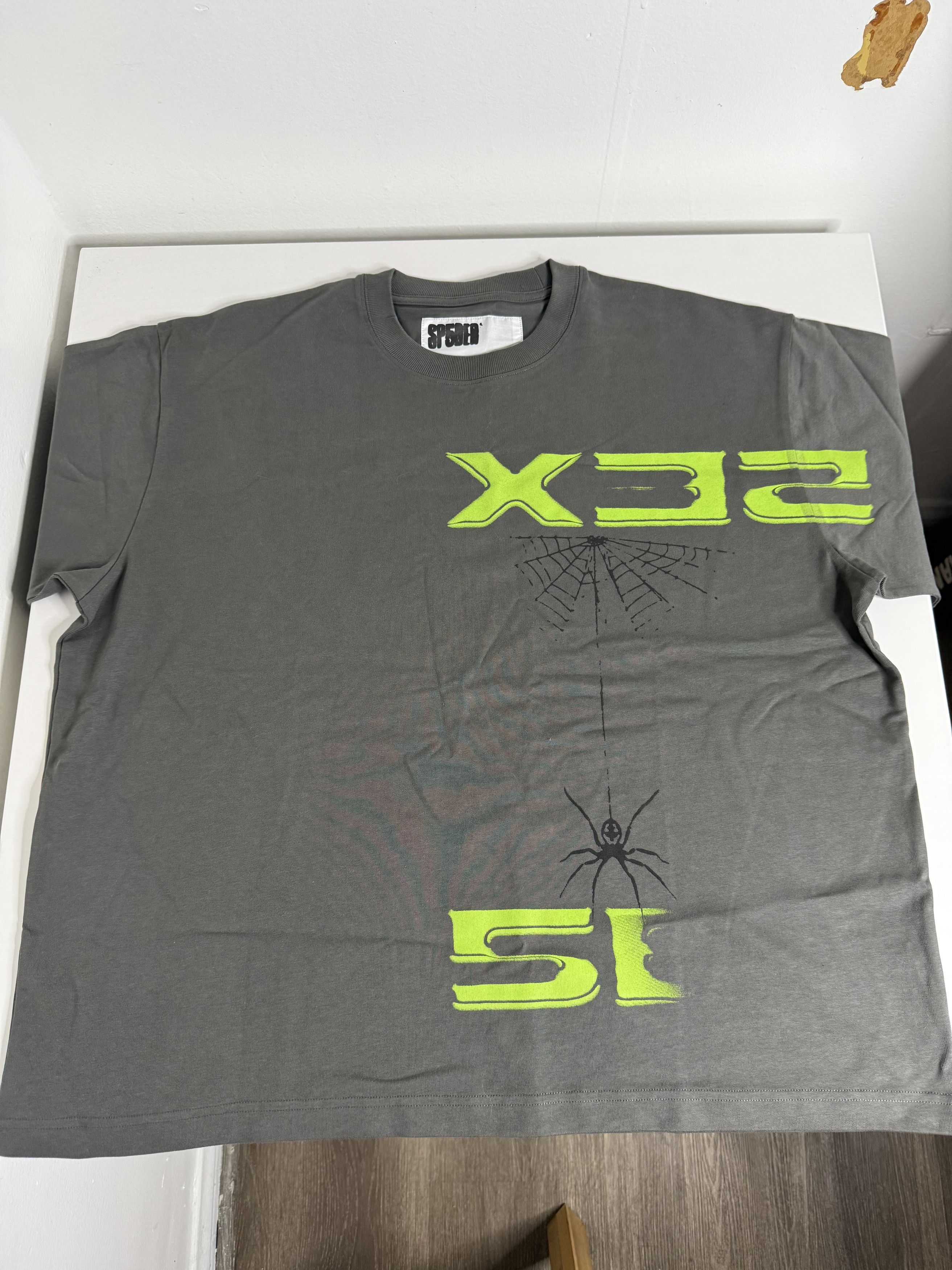 Spyder Sp5der Sex Tee "Grey/Green" Size US L / EU 52-54 / 3 - 4 Thumbnail