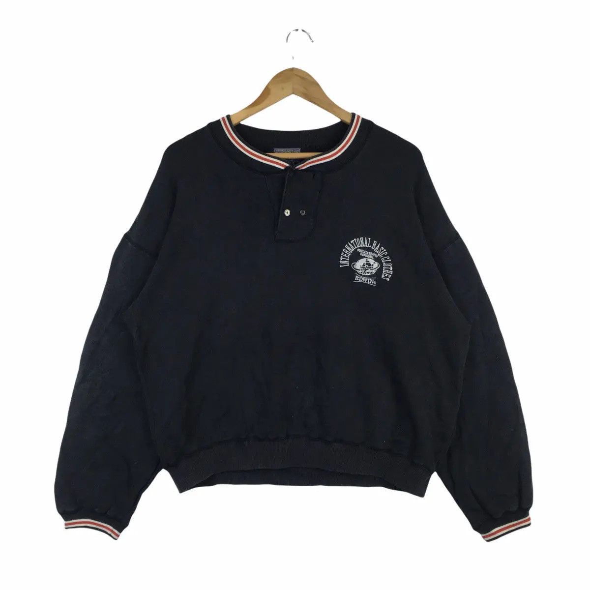 Edwin Vtg EDWIN USA Crewneck Sweater Sweatshirt Pullover Size L / US 10 / IT 46 - 1 Thumbnail