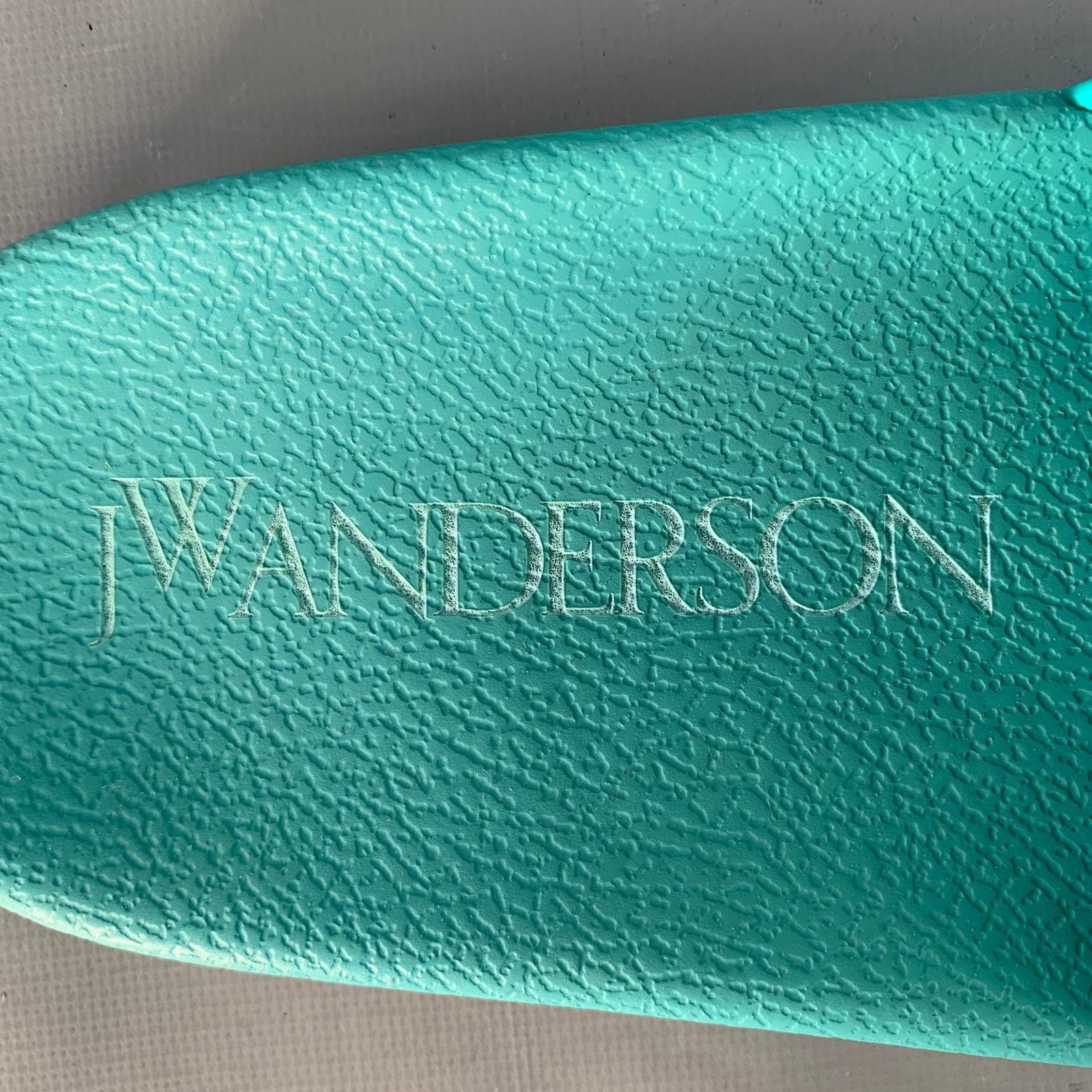 JW Anderson 9 Blue Green Anchor Logo Acetate Pool Slide Sandals Size US 9 / EU 42 - 7 Thumbnail