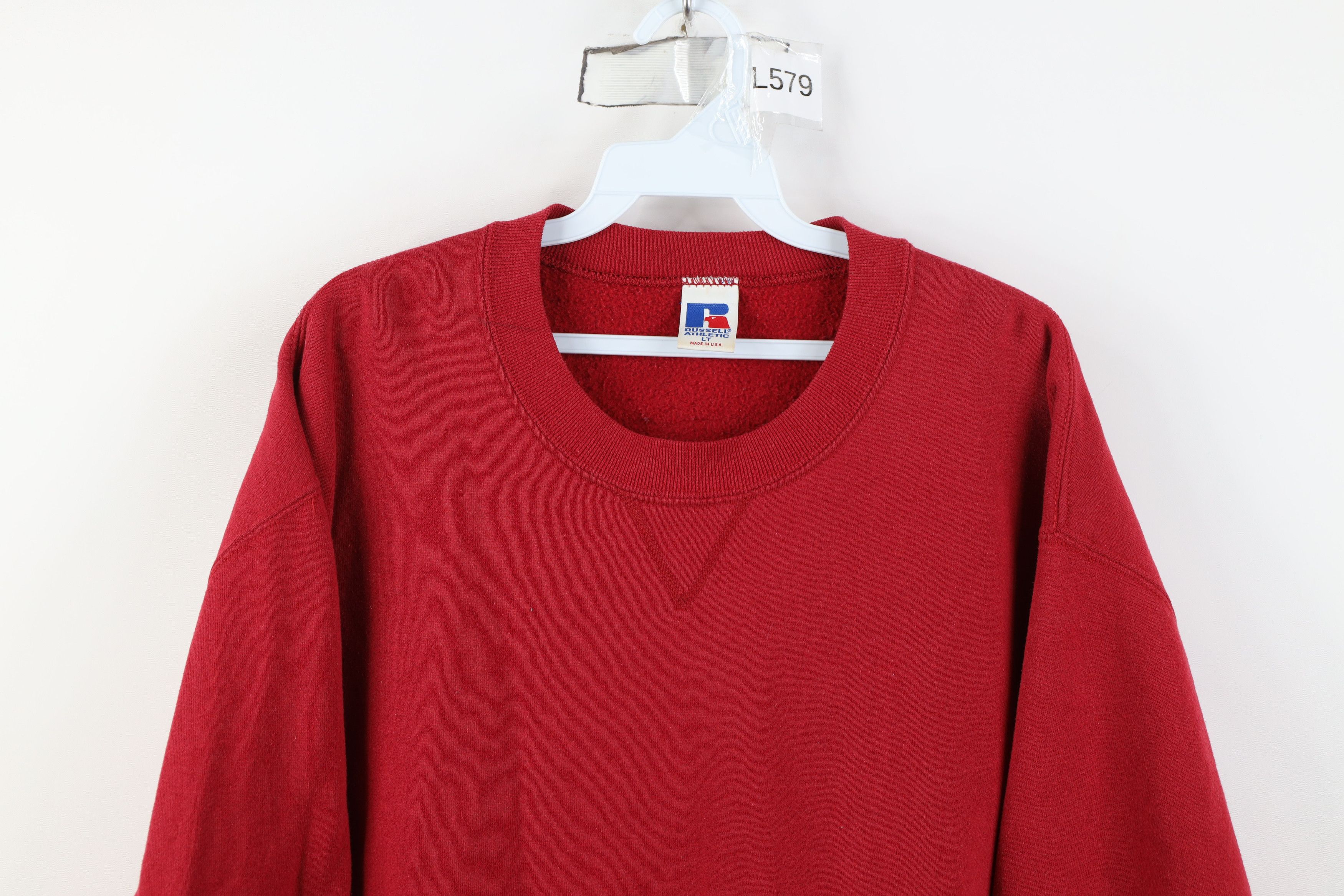 Russell Athletic Vintage 90s Russell Athletic Crewneck Sweatshirt USA Red Size US L / EU 52-54 / 3 - 2 Thumbnail