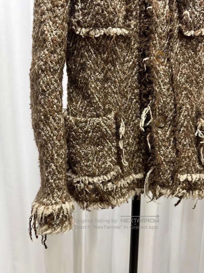 Junya Watanabe Junya Watanabe Coarse Tweed Coat Size S / US 4 / IT 40 - 3 Thumbnail