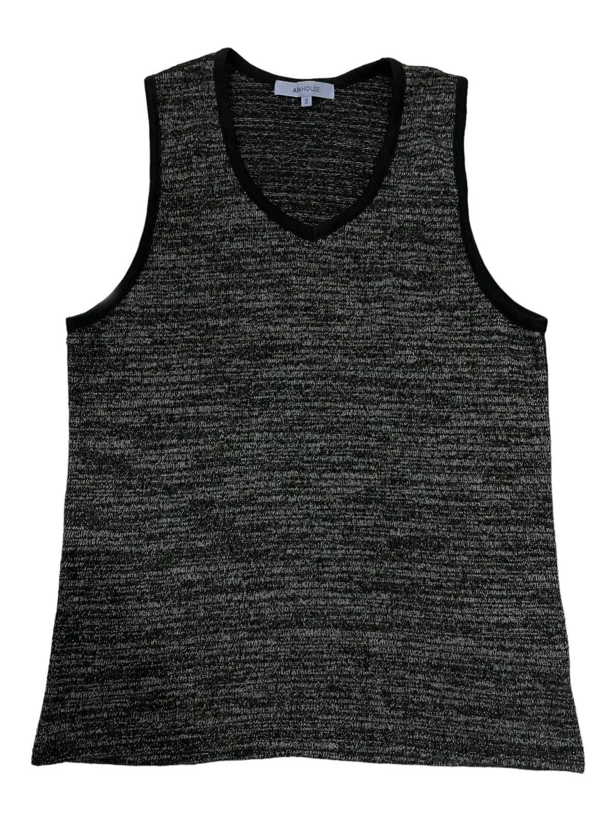 ABAHOUSE × Japanese Brand Vintage Abahouse Wool Tweed Tank Top Sleeveless Size US M / EU 48-50 / 2 - 2 Thumbnail