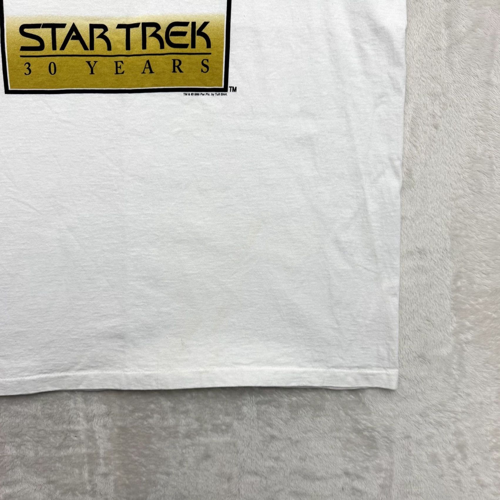 Vintage VINTAGE Oneita Star Trek Shirt Mens Large White 30 Years 1996 Graphic Tee Size US L / EU 52-54 / 3 - 7 Thumbnail