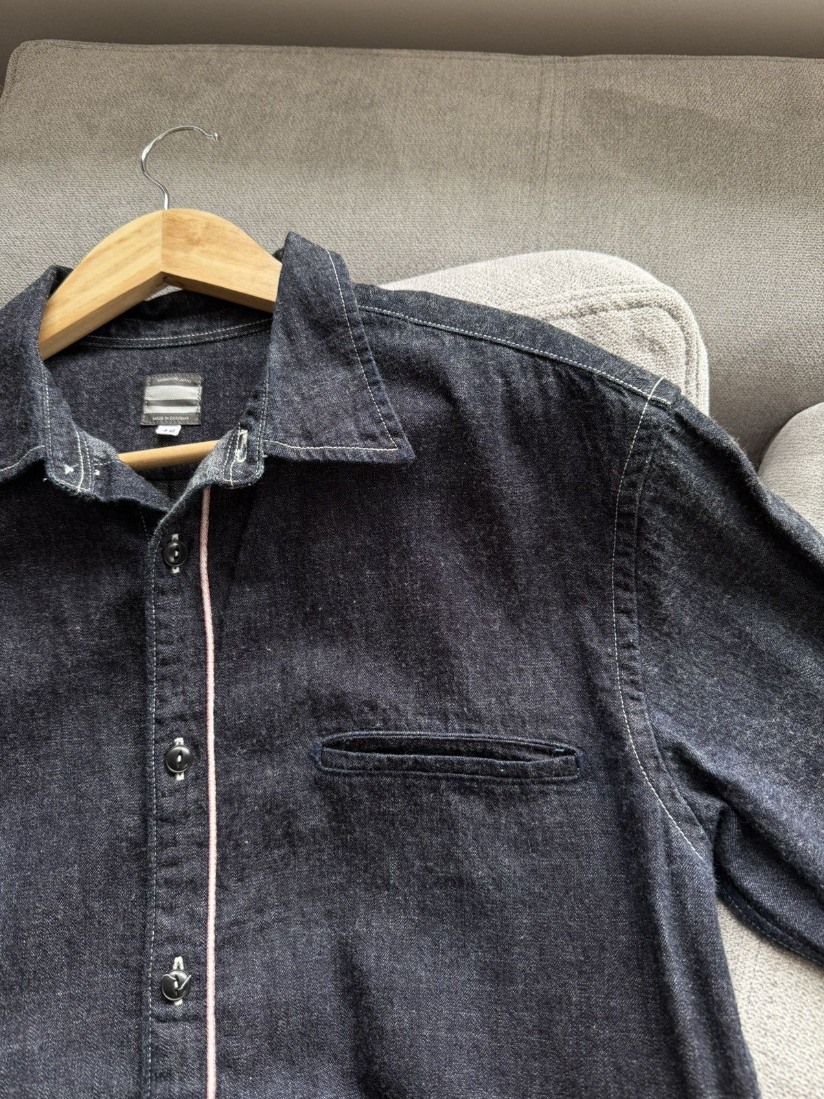 Momotaro Jeans Momotaro Jeans Okayama Selvedge Japanese 🇯🇵 Denim Overshirt Size US L / EU 52-54 / 3 - 8 Thumbnail