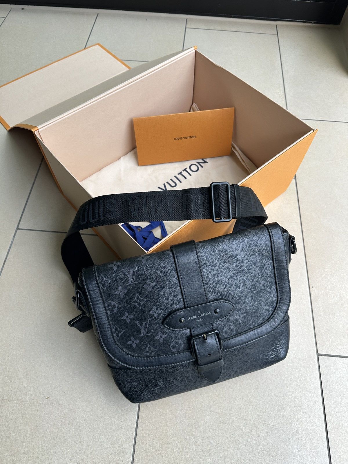 Louis Vuitton Louis Vuitton Messenger Shoulder Bag Saumur Eclipse Size ONE SIZE - 3 Thumbnail