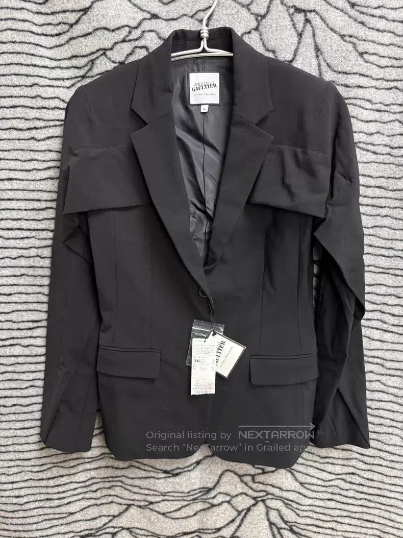 Jean Paul Gaultier Jean Paul Gaultier Woolen Tailored Jacket with Waist Cinch Size XS / US 0-2 / IT 36-38 - 1 Thumbnail
