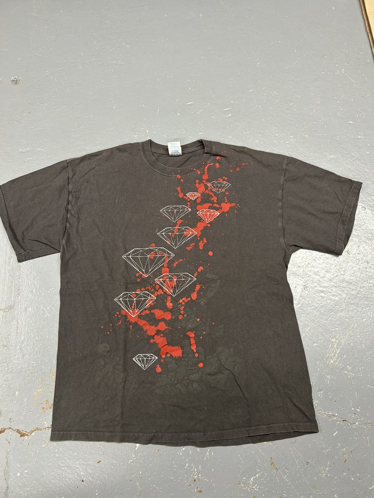 Diamond Supply Co. × Vintage Crazy. Vintage Y2K Essential Grey Diamond Graphic Tee Shirt Size US XL / EU 56 / 4 - 1 Thumbnail