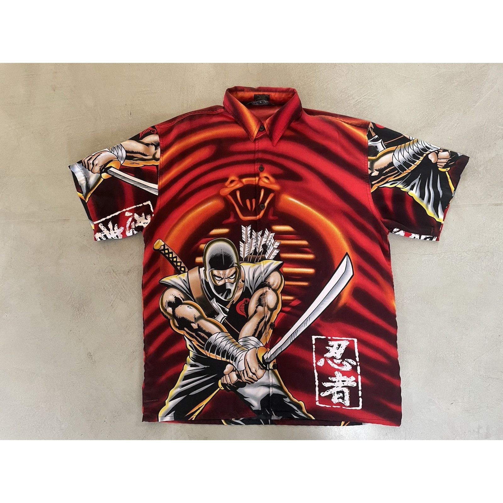 Changes Vintage Y2K Changes GI Joe Cobra Storm Shadow Button Up Size US L / EU 52-54 / 3 - 1 Thumbnail