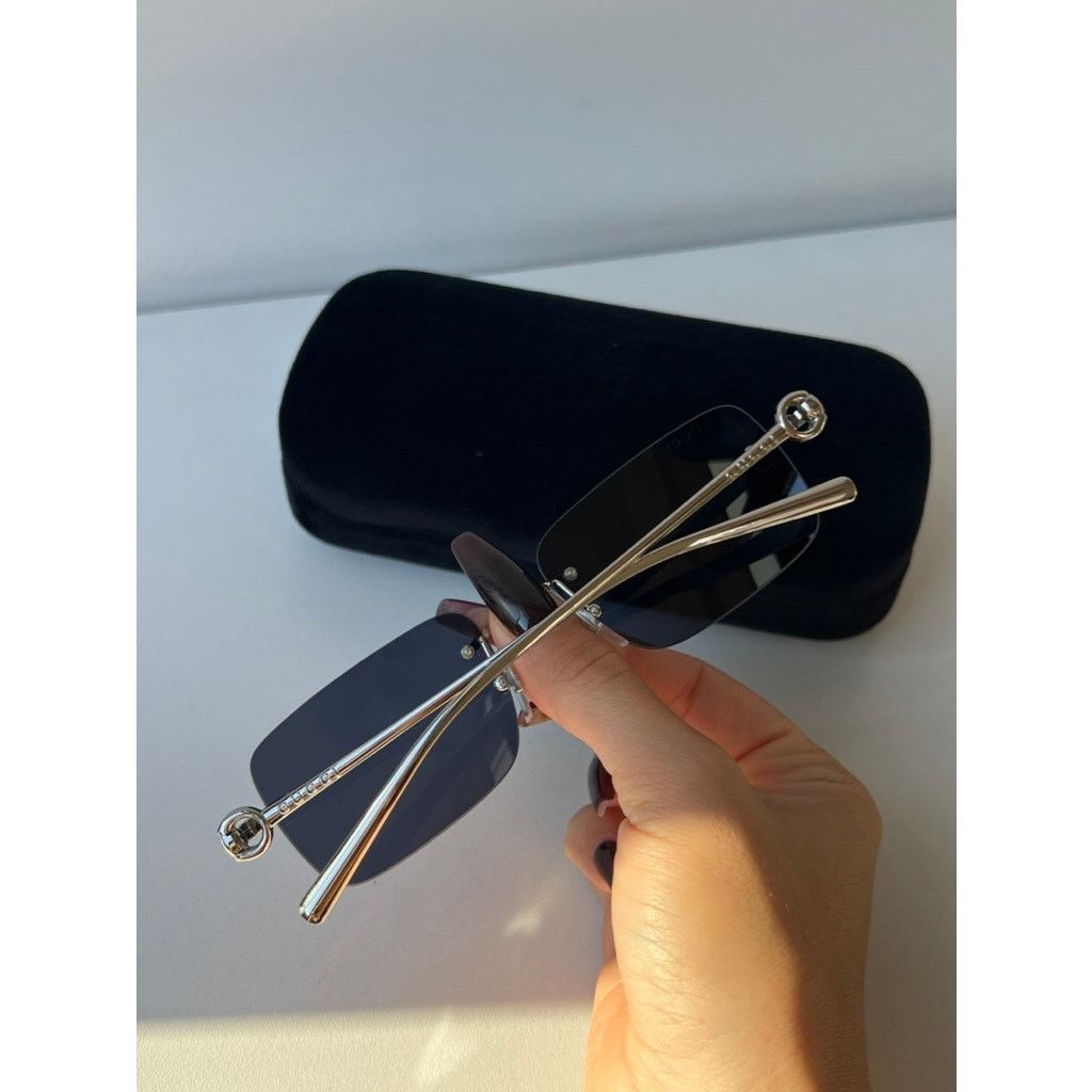 Gucci NEW Gucci GG1703S Silver Rimless Unisex Sunglasses $625 Size ONE SIZE - 4 Thumbnail