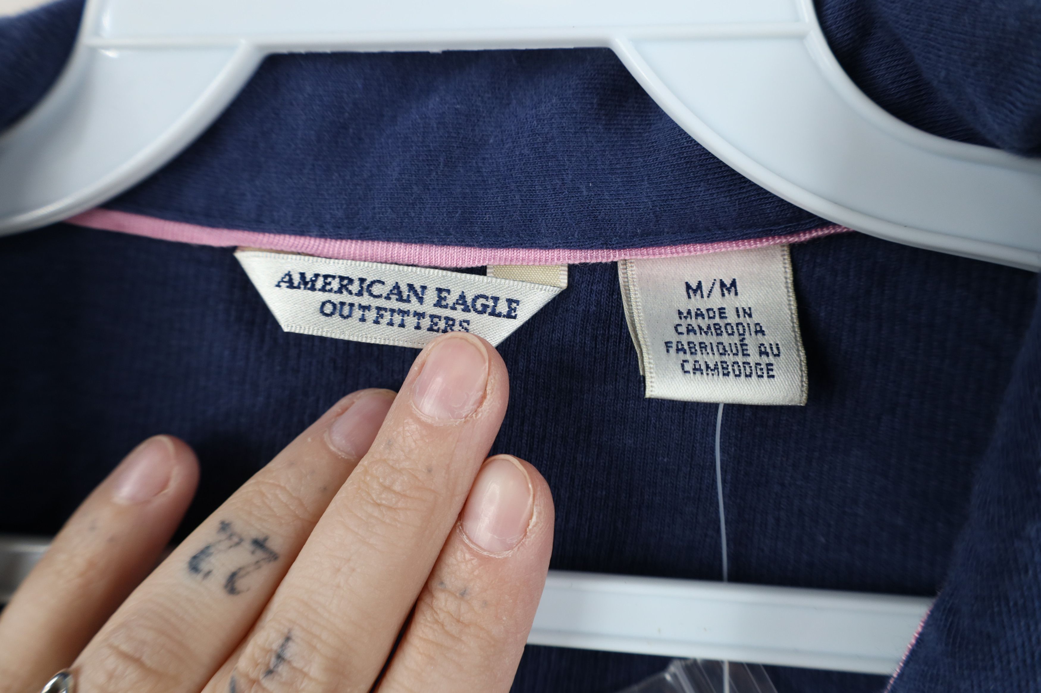 American Eagle Outfitters Deadstock Vintage Y2K American Eagle Outfitters Knit Polo Size M / US 6-8 / IT 42-44 - 8 Thumbnail