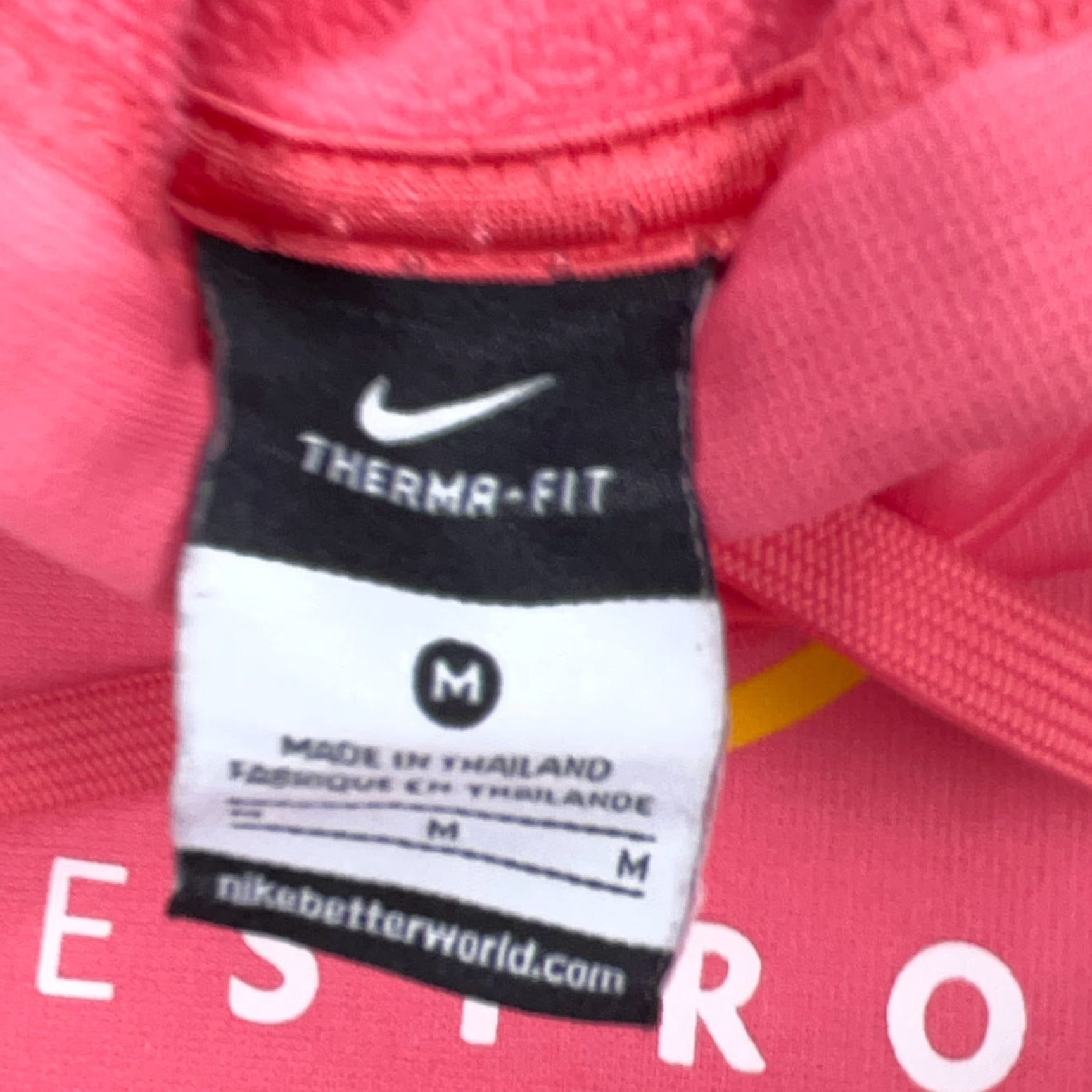 Nike Nike Therma Fit Hoodie Women M Pink Yellow Swoosh Logo Live Strong Size M / US 6-8 / IT 42-44 - 3 Thumbnail