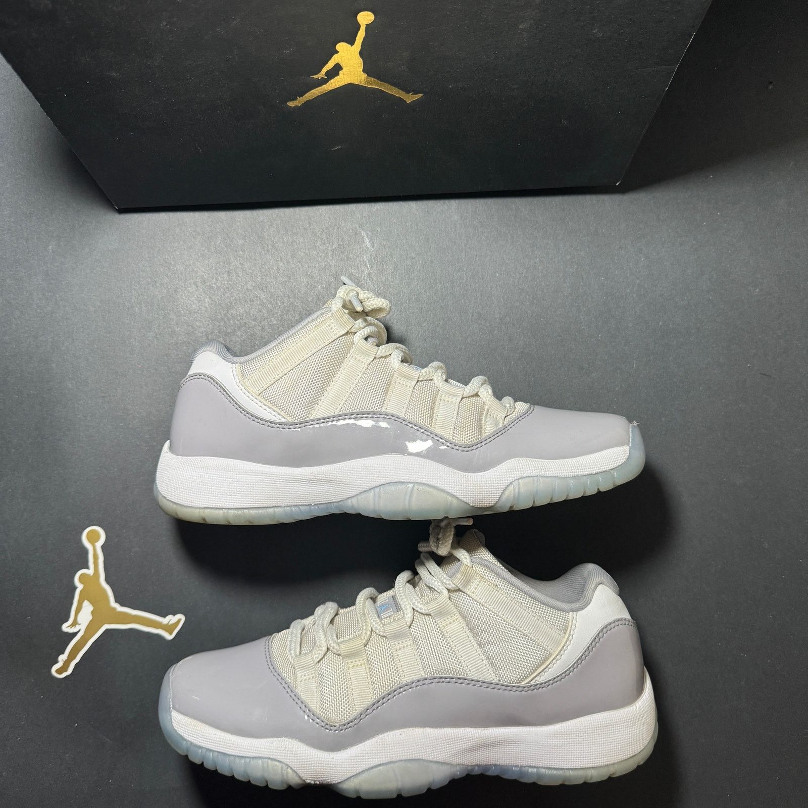 Jordan Brand × Nike Size 7 - Air Jordan 11 Retro Low GS Cement Grey Men's Shoes Size US 7 / EU 40 - 2 Thumbnail