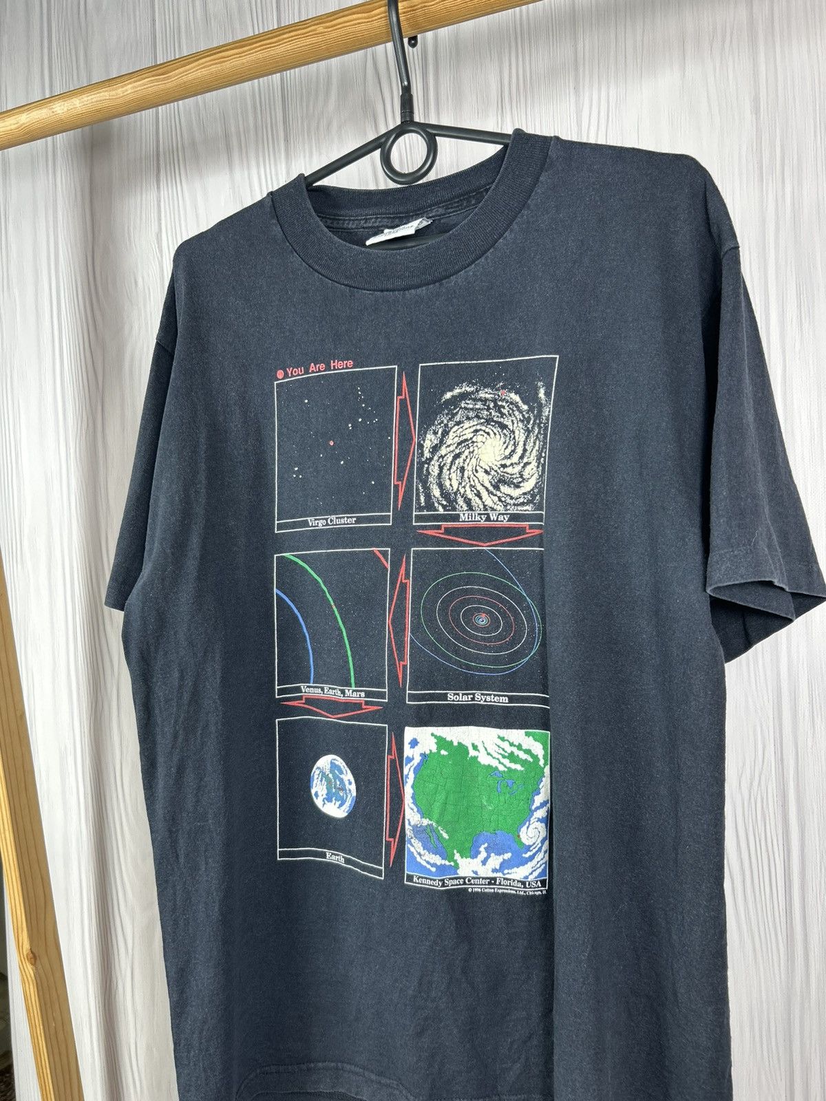 Vintage Vintage 1996 Limited Cotton Expressions Space T-Shirt Size L Size US L / EU 52-54 / 3 - 2 Thumbnail