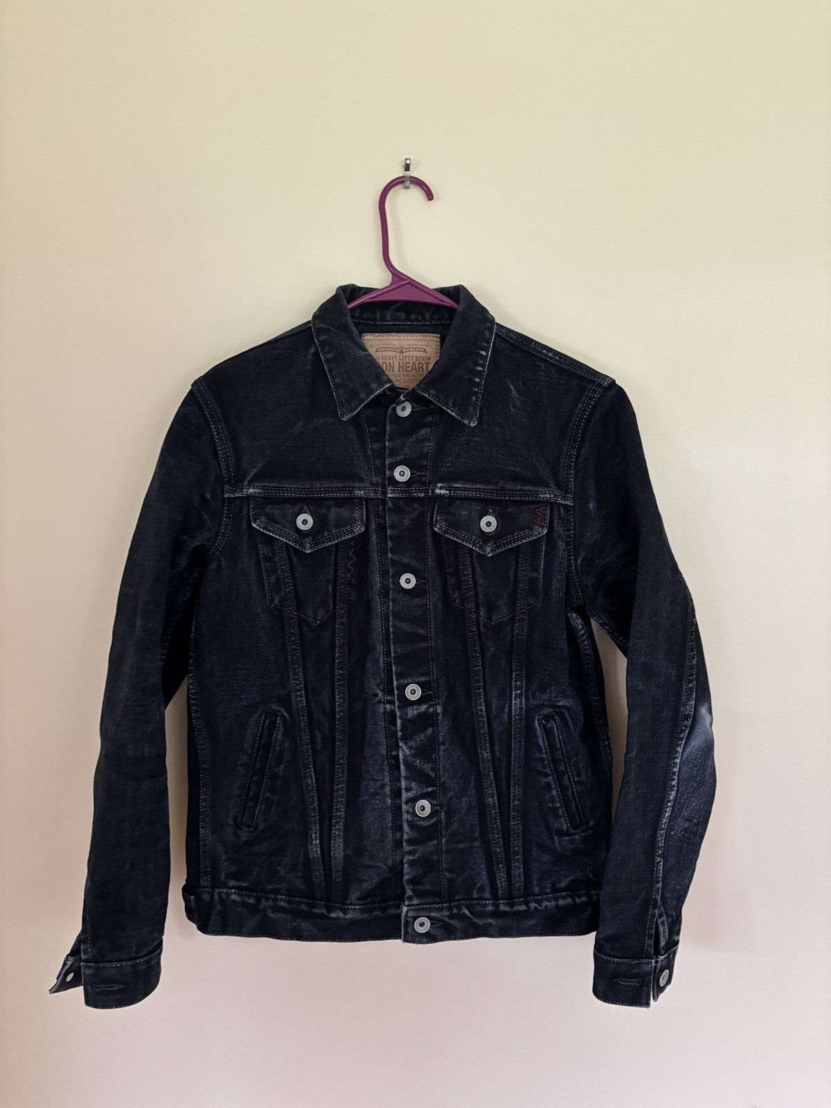 IH-526Lod - 19oz Type 3 III Modified - Indigo Overdyed Black