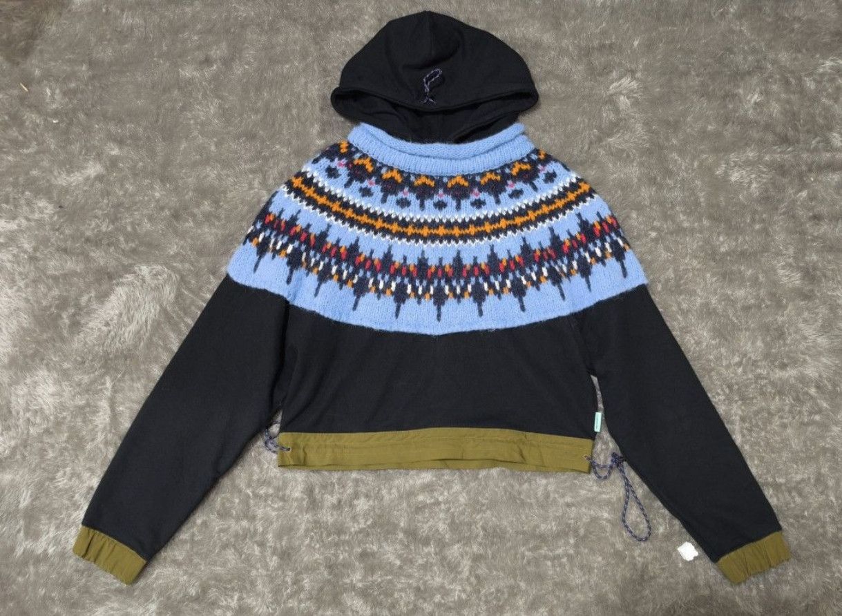 Andersson Bell Andersson Bell Nordic Knit combo crop hoodie Size S / US 4 / IT 40 - 1 Thumbnail