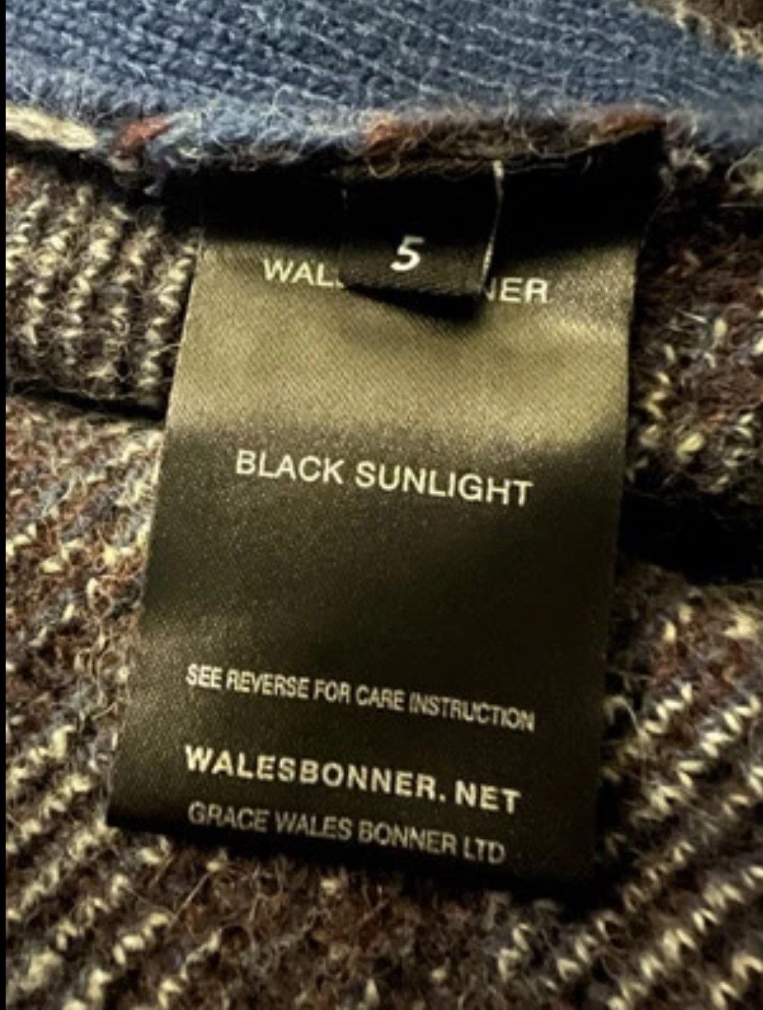 Wales Bonner Wales Bonner Williams Argyle Knit Sweater Size US XL / EU 56 / 4 - 7 Thumbnail