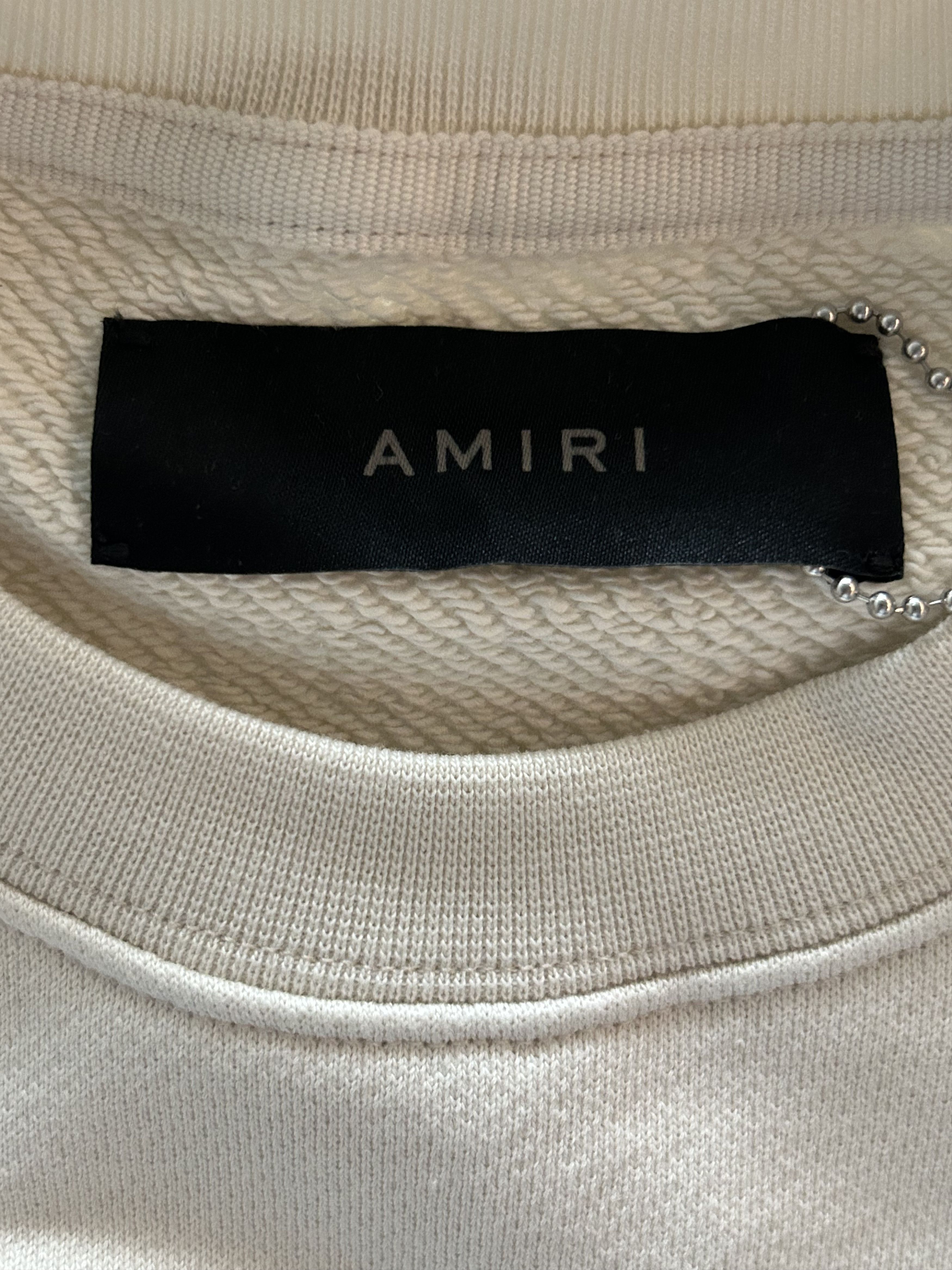 Amiri Amiri Beige MA Core Logo Sweater Size US XXL / EU 58 / 5 - 3 Thumbnail