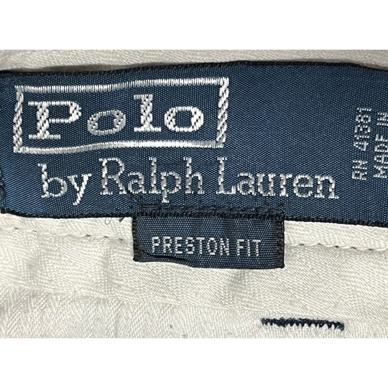 Polo Ralph Lauren VINTAGE Polo Ralph Lauren Preston Fit Chino Shorts Men 40 Tall Blue Flat Front Vintage 1990s Mens Shorts Size US L / EU 52-54 / 3 - 4 Thumbnail