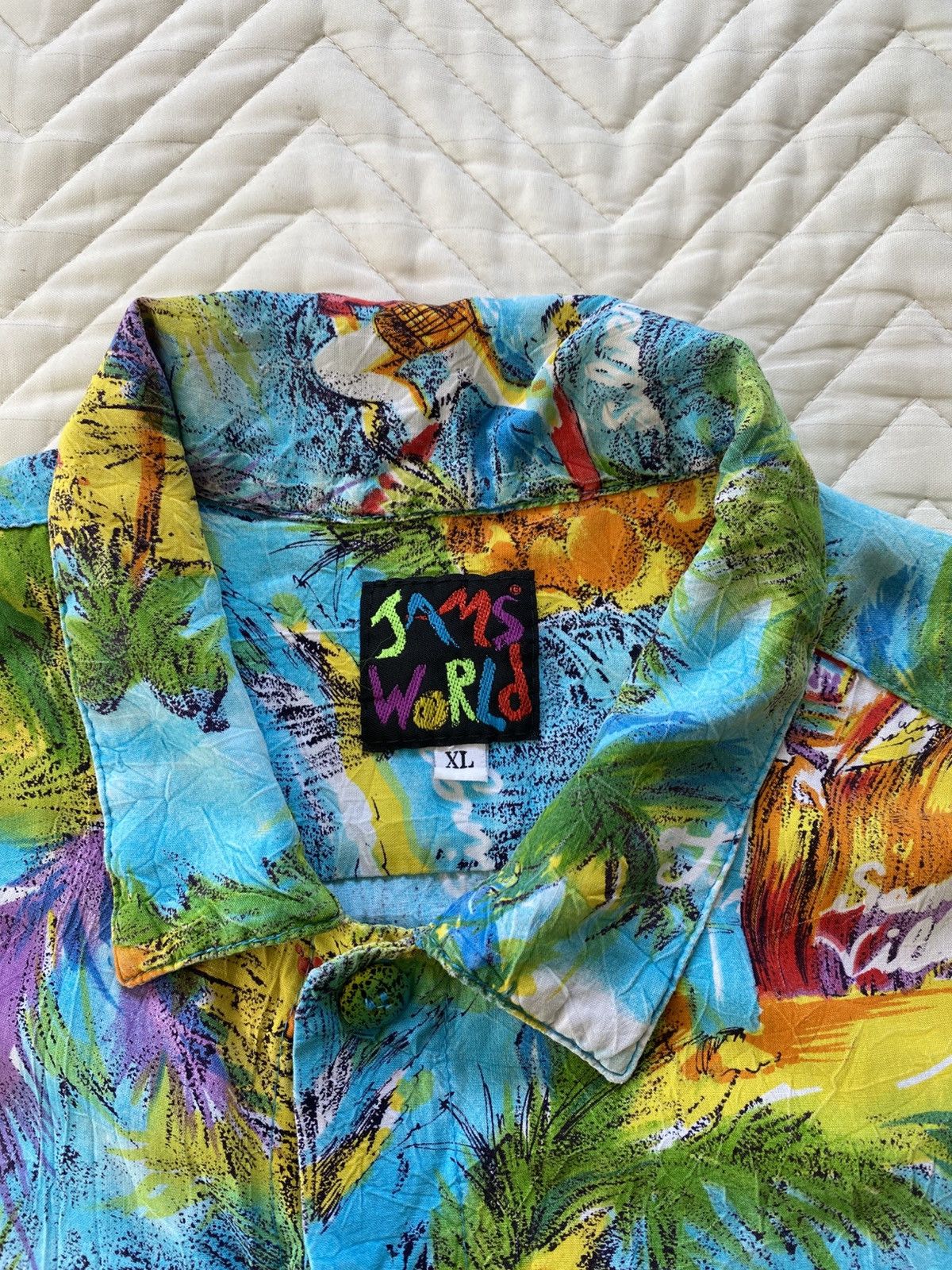 Jams World 🌴 Vintage 80s Jams World Hawaiian Shirt Size US XL / EU 56 / 4 - 3 Thumbnail